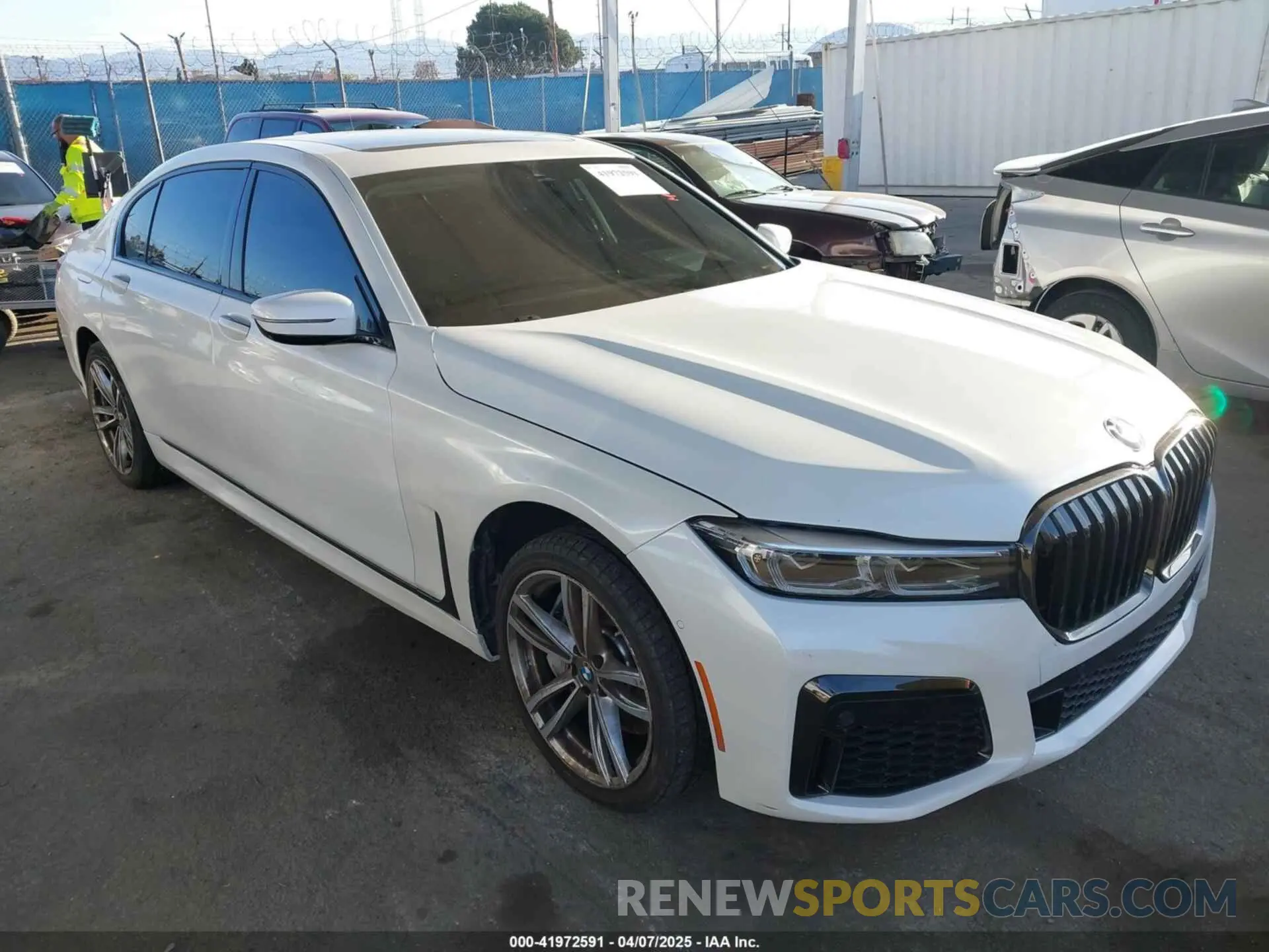 1 Photograph of a damaged car WBA7U2C07LGM26660 BMW 750I 2020