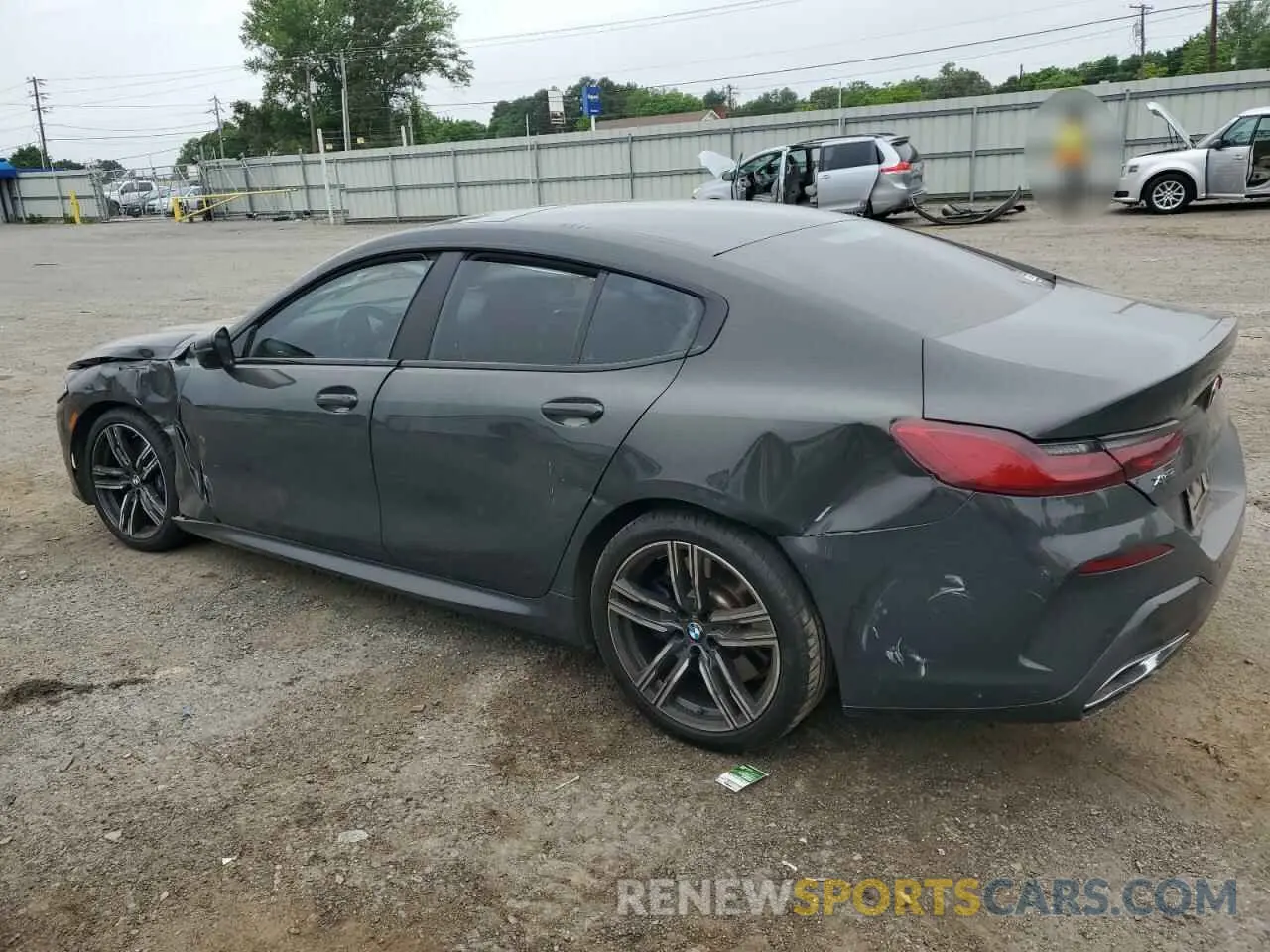 2 Photograph of a damaged car WBAGV4C02LCD56150 BMW 8 SERIES 2020