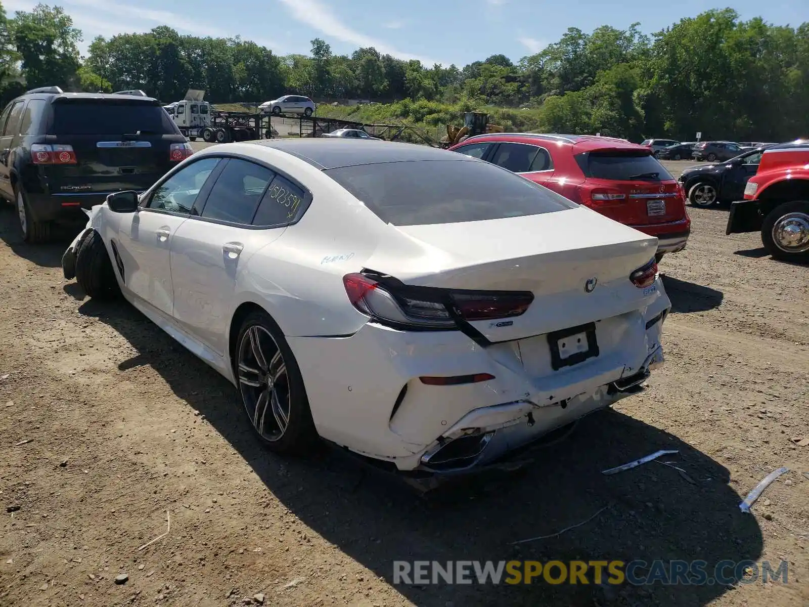 3 Photograph of a damaged car WBAGV4C03LCE42289 BMW 8 SERIES 2020