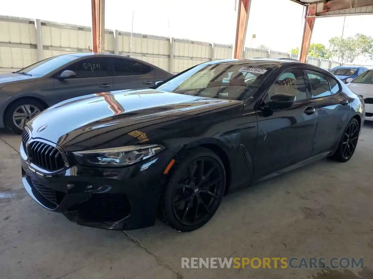 2 Photograph of a damaged car WBAGV2C07MCG42727 BMW 8 SERIES 2021