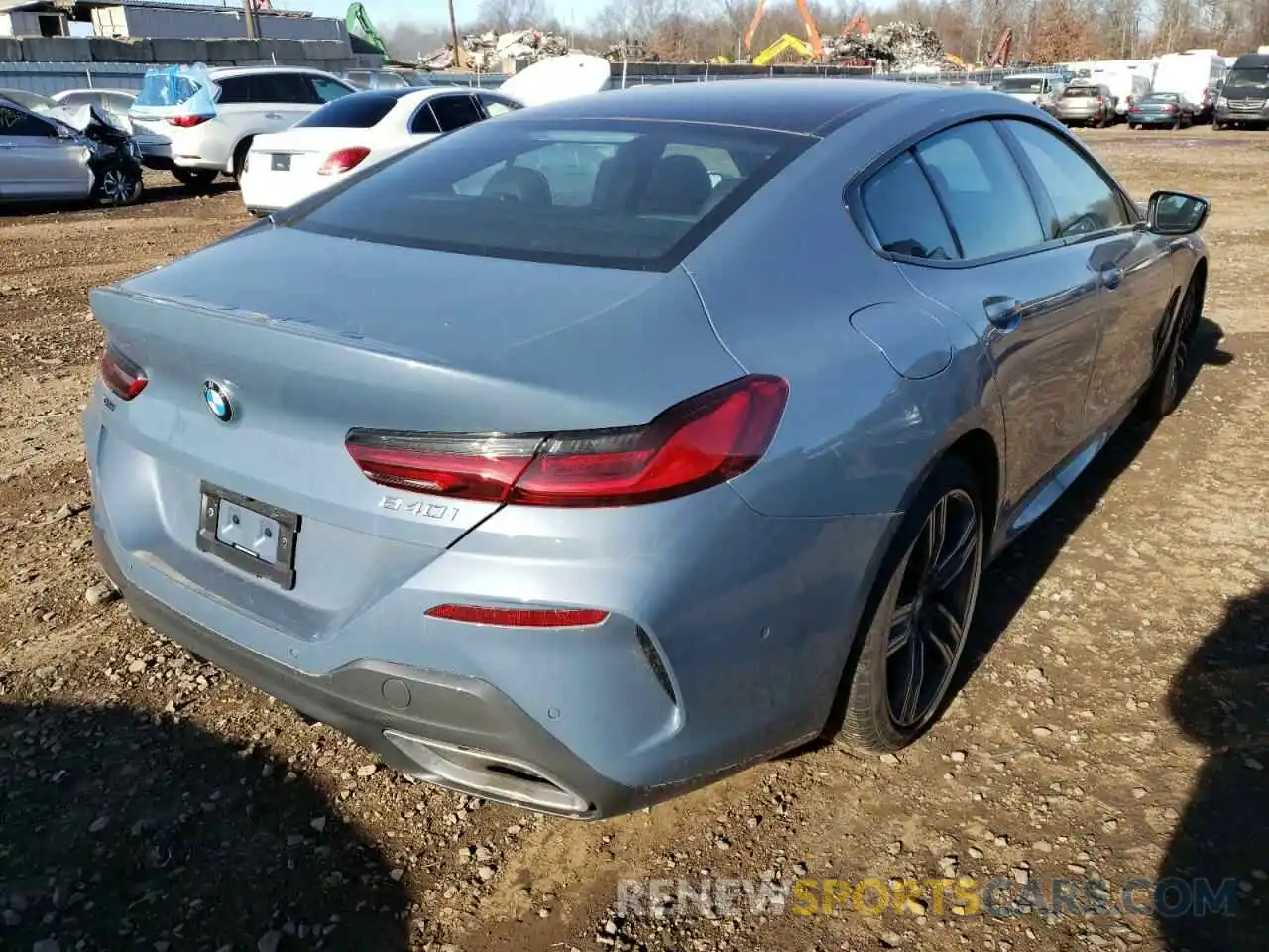 4 Photograph of a damaged car WBAGV4C07MCF55051 BMW 8 SERIES 2021