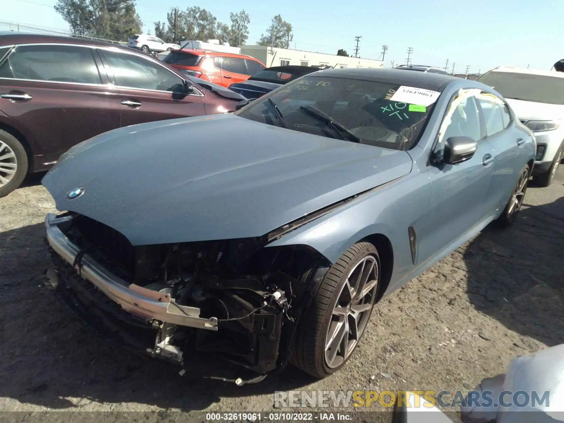 2 Photograph of a damaged car WBAGV8C03MCF60092 BMW 8 SERIES 2021