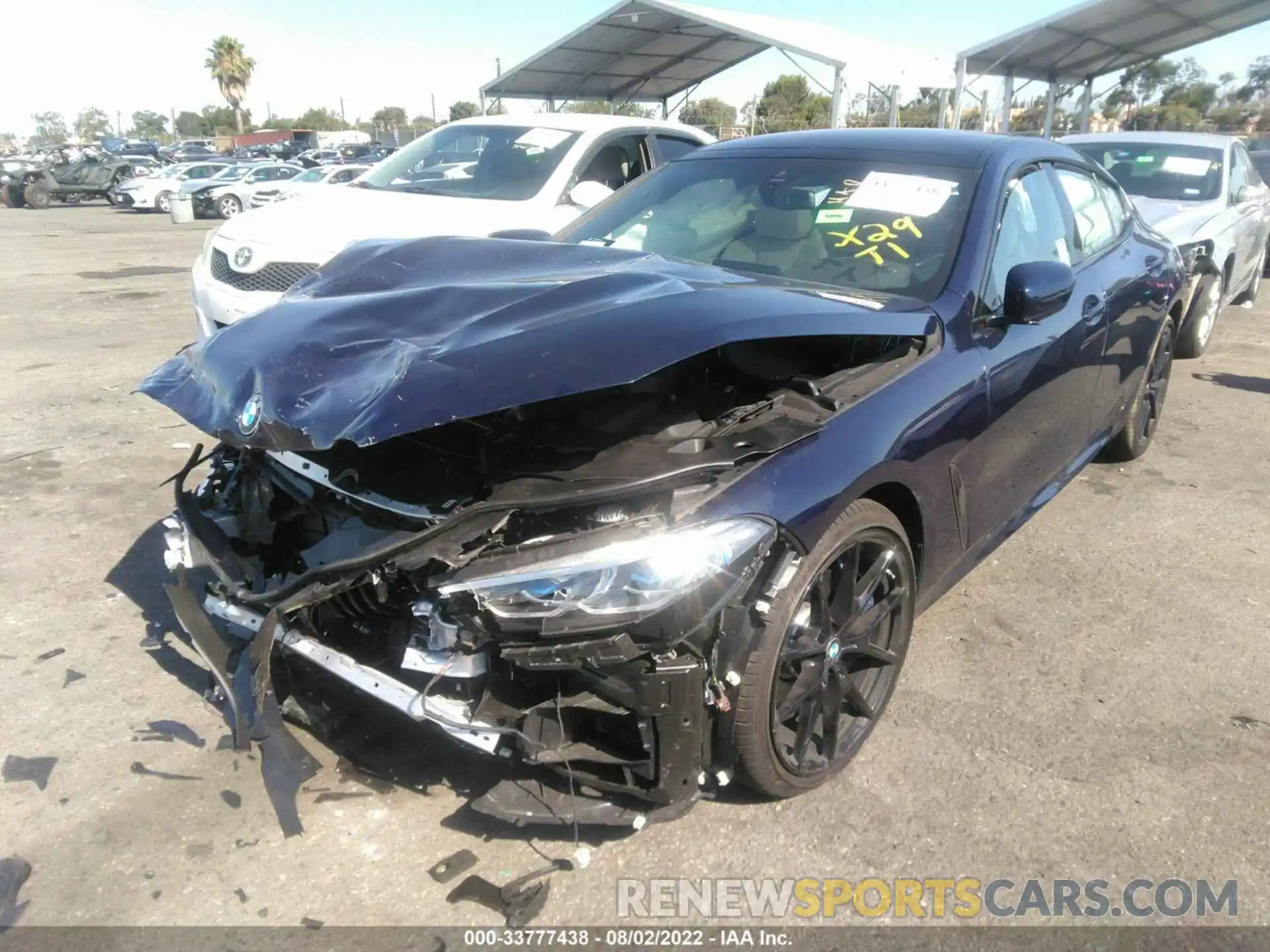 2 Photograph of a damaged car WBAGV8C04NCK23719 BMW 8 SERIES 2022