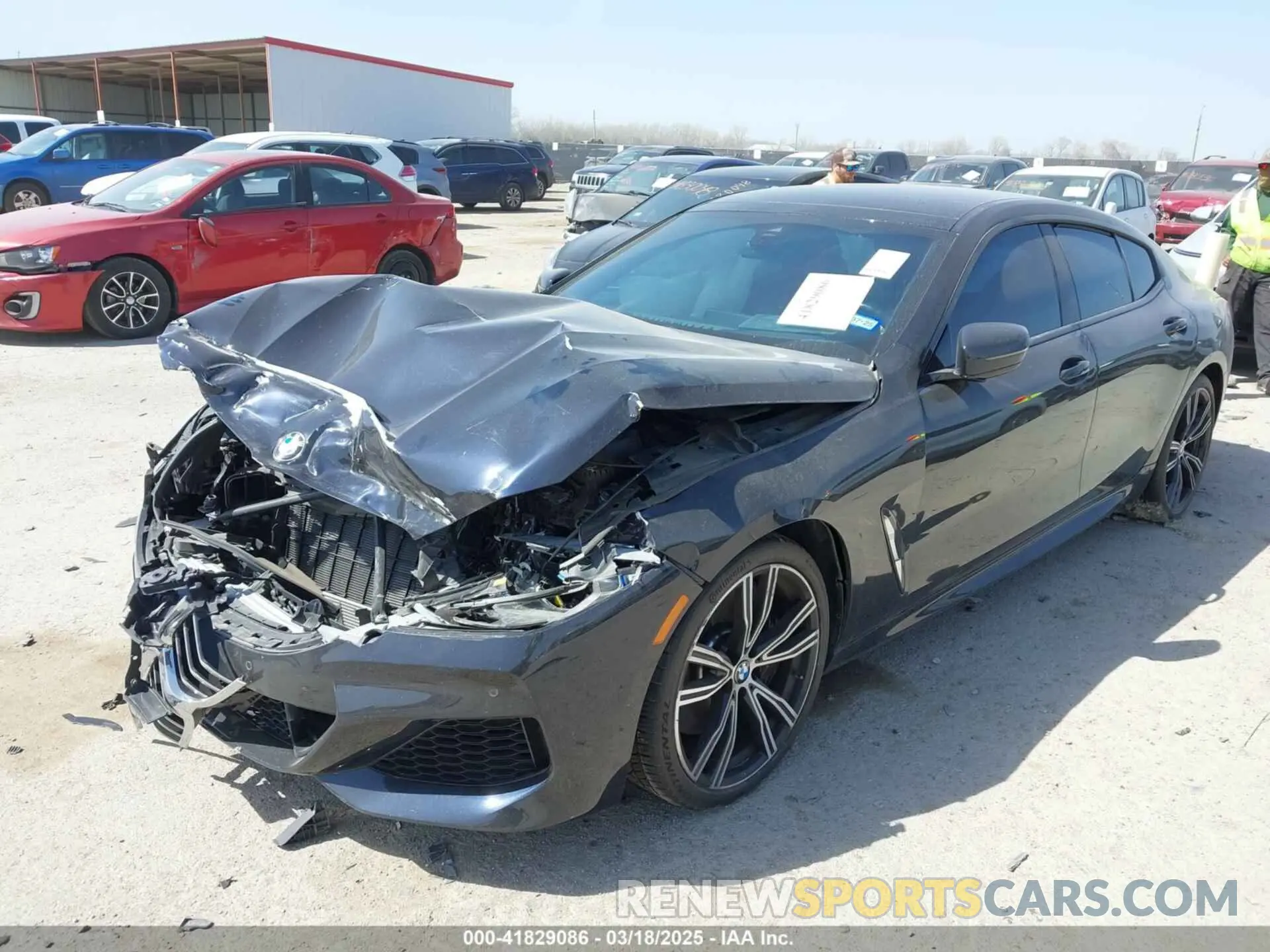 2 Photograph of a damaged car WBAGV2C00NCJ11173 BMW 840 GRAN COUPE 2022
