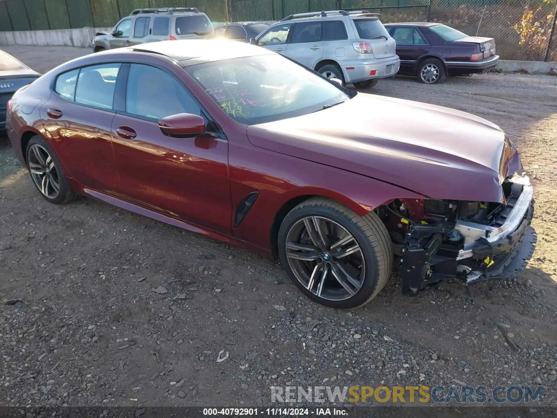 1 Photograph of a damaged car WBAGV4C07PCM84046 BMW 840 GRAN COUPE 2023