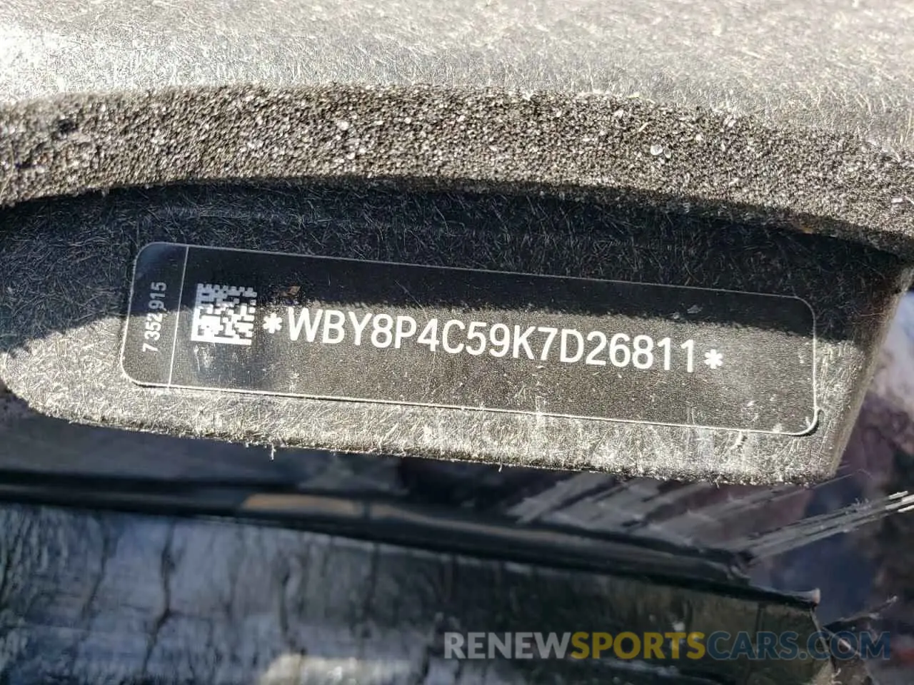 12 Photograph of a damaged car WBY8P4C59K7D26811 BMW I SERIES 2019