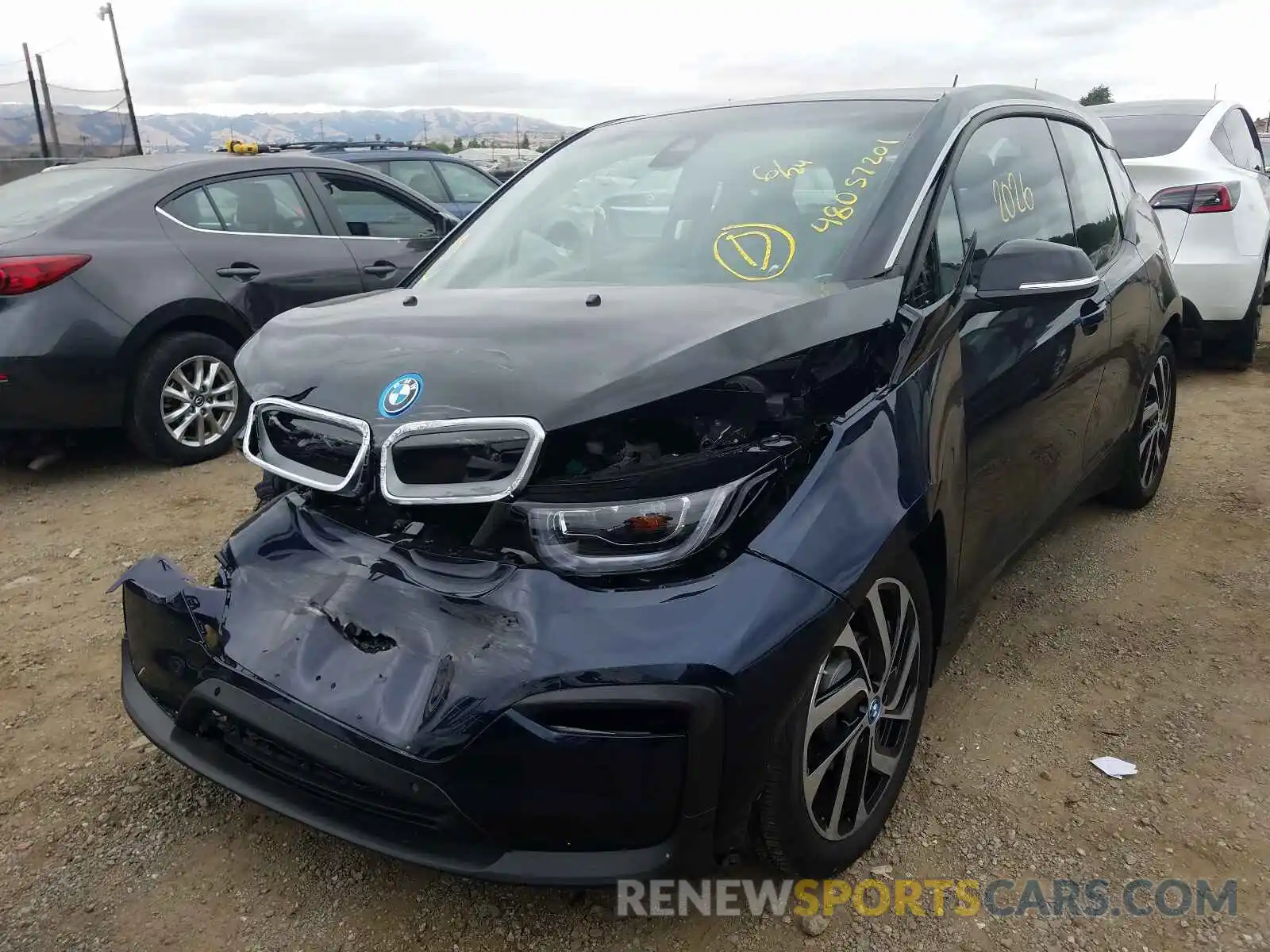 2 Photograph of a damaged car WBY8P4C00L7G74535 BMW I SERIES 2020