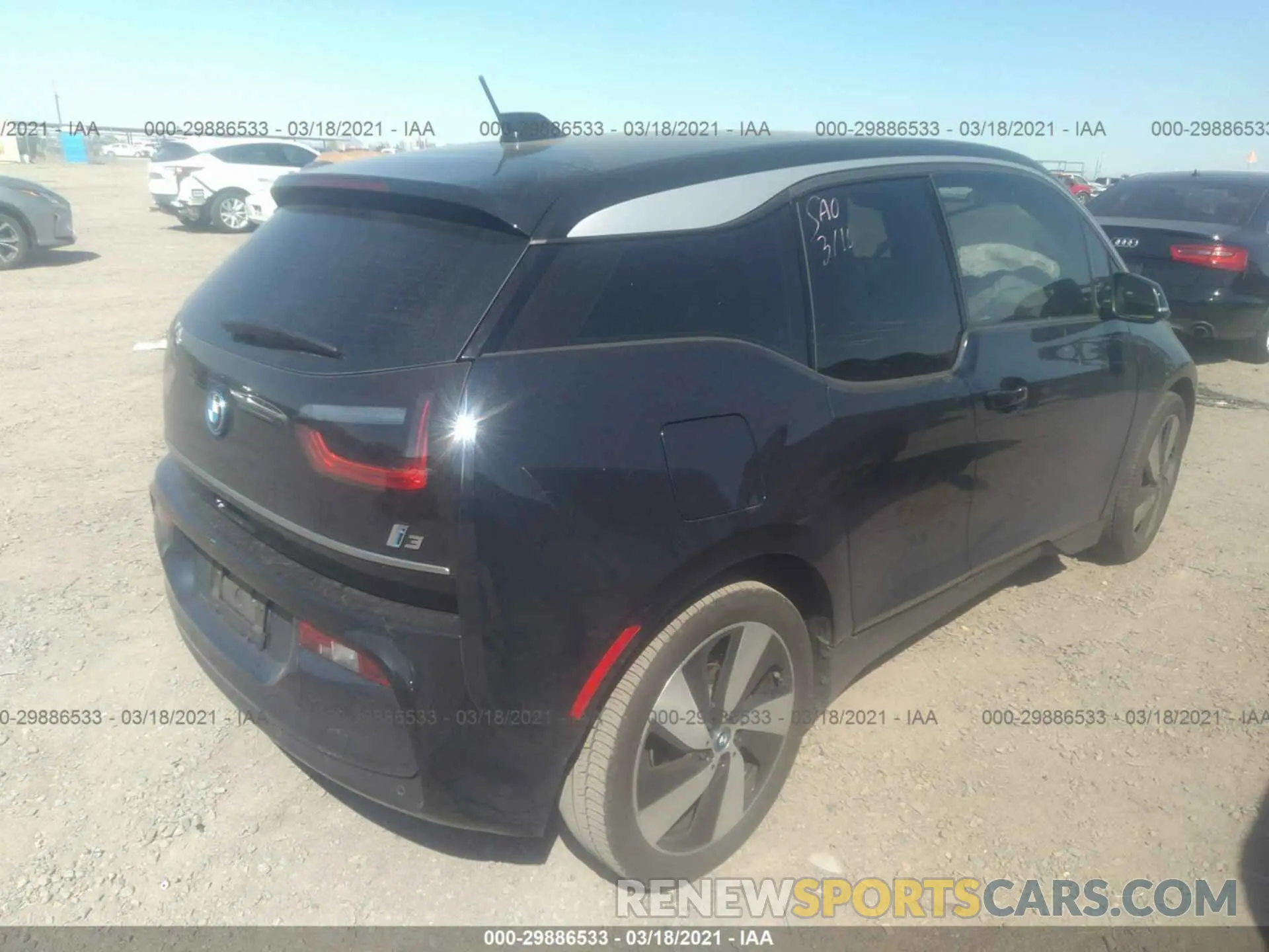 4 Photograph of a damaged car WBY8P2C57K7E19542 BMW I3 2019