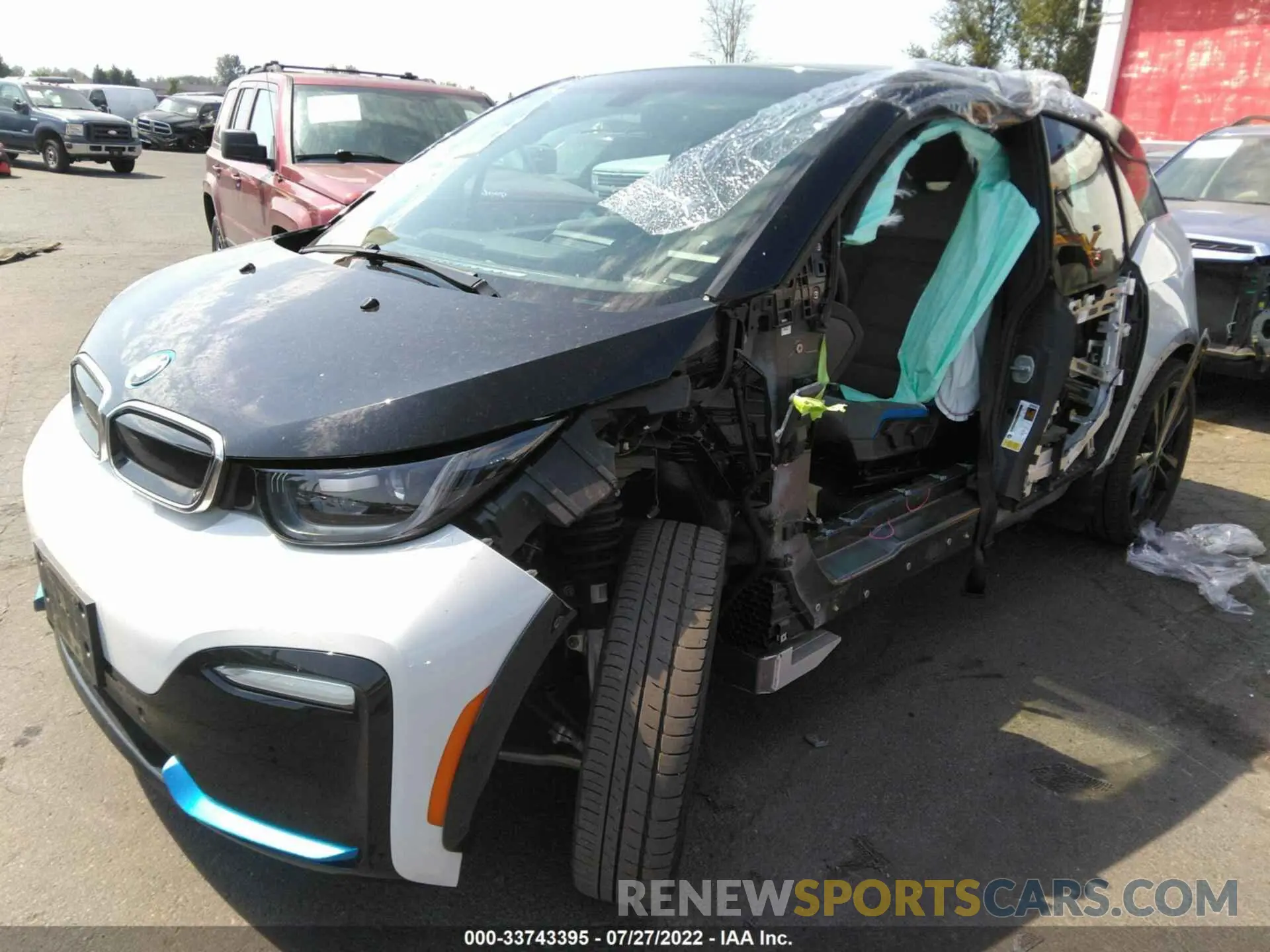 2 Photograph of a damaged car WBY8P8C54K7D22107 BMW I3 2019