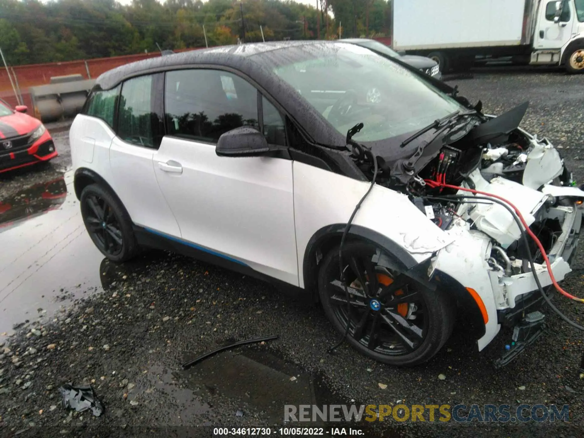 1 Photograph of a damaged car WBY8P6C04L7H18516 BMW I3 2020