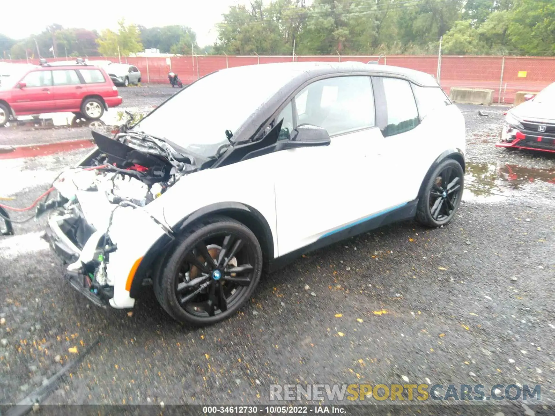 2 Photograph of a damaged car WBY8P6C04L7H18516 BMW I3 2020