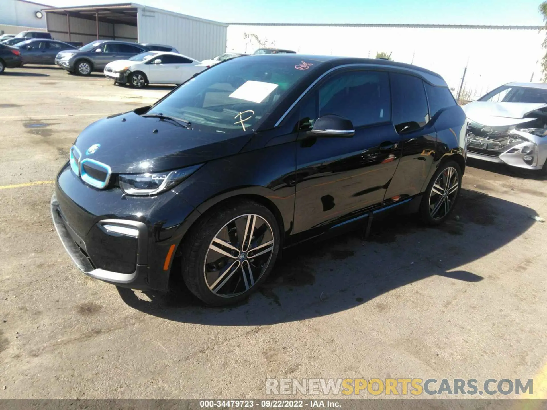 2 Photograph of a damaged car WBY8P2C05M7J23178 BMW I3 2021