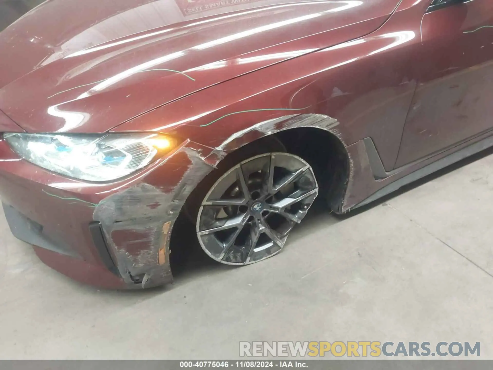 6 Photograph of a damaged car WBY73AW07NFN04583 BMW I4 2022