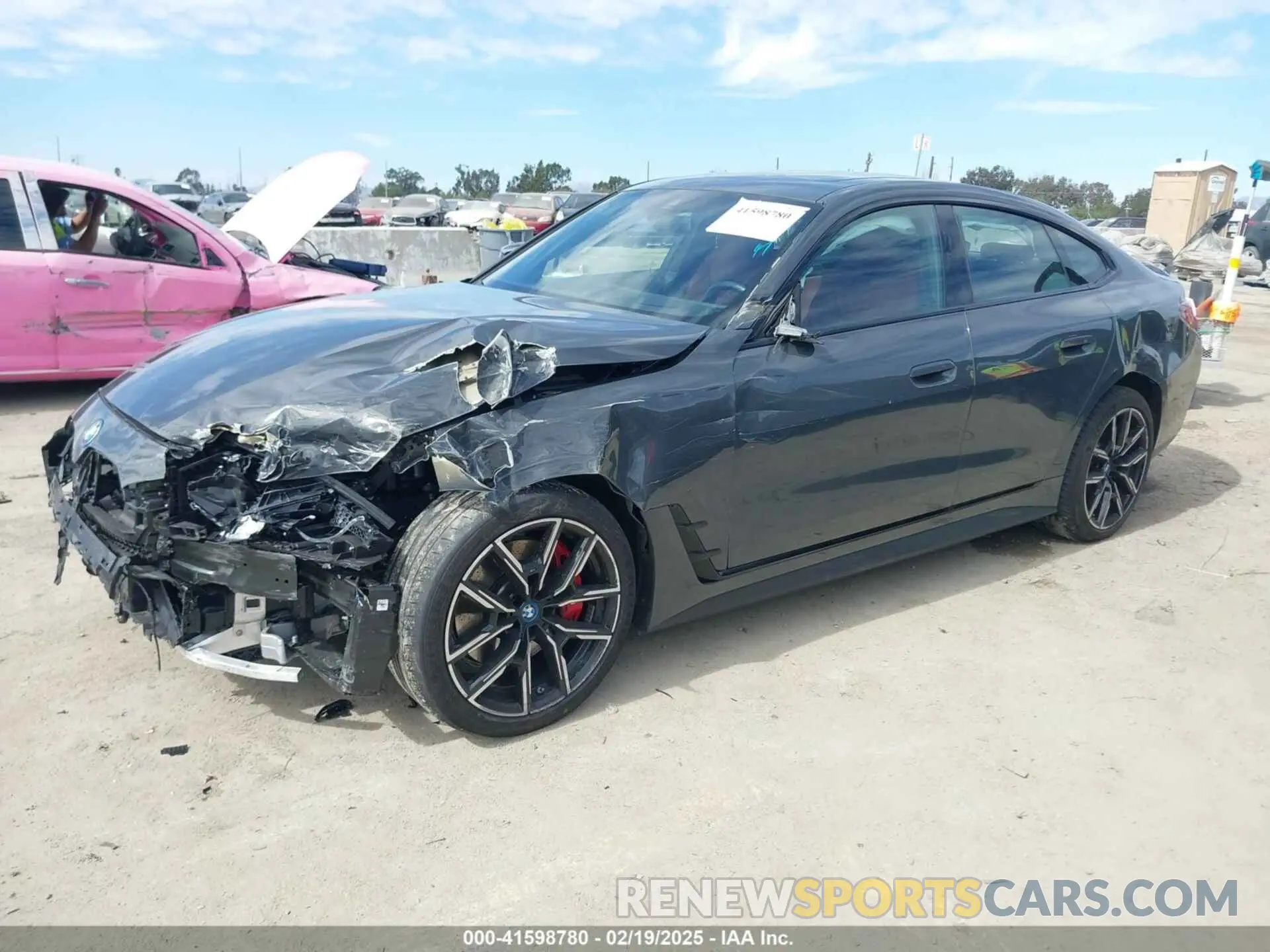 2 Photograph of a damaged car WBY33AW01PFR39908 BMW I4 2023