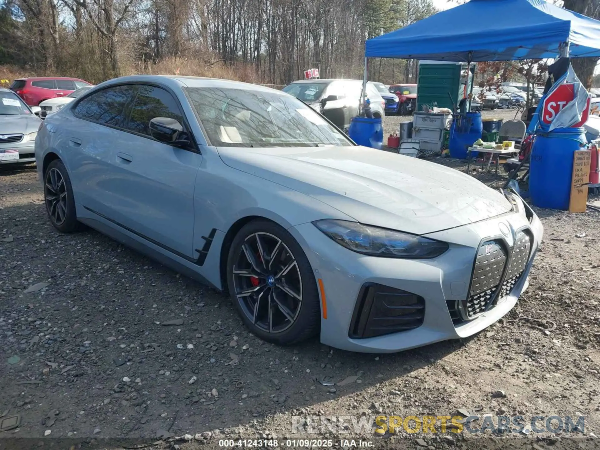 1 Photograph of a damaged car WBY33AW0XPFR11279 BMW I4 2023