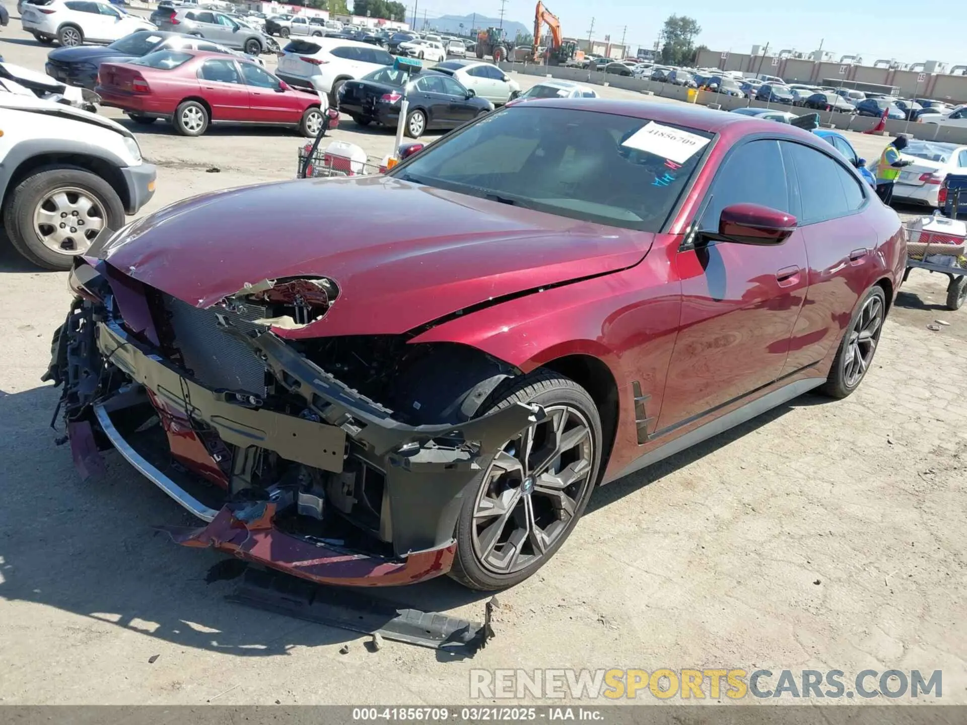 2 Photograph of a damaged car WBY73AW05PFN76126 BMW I4 2023
