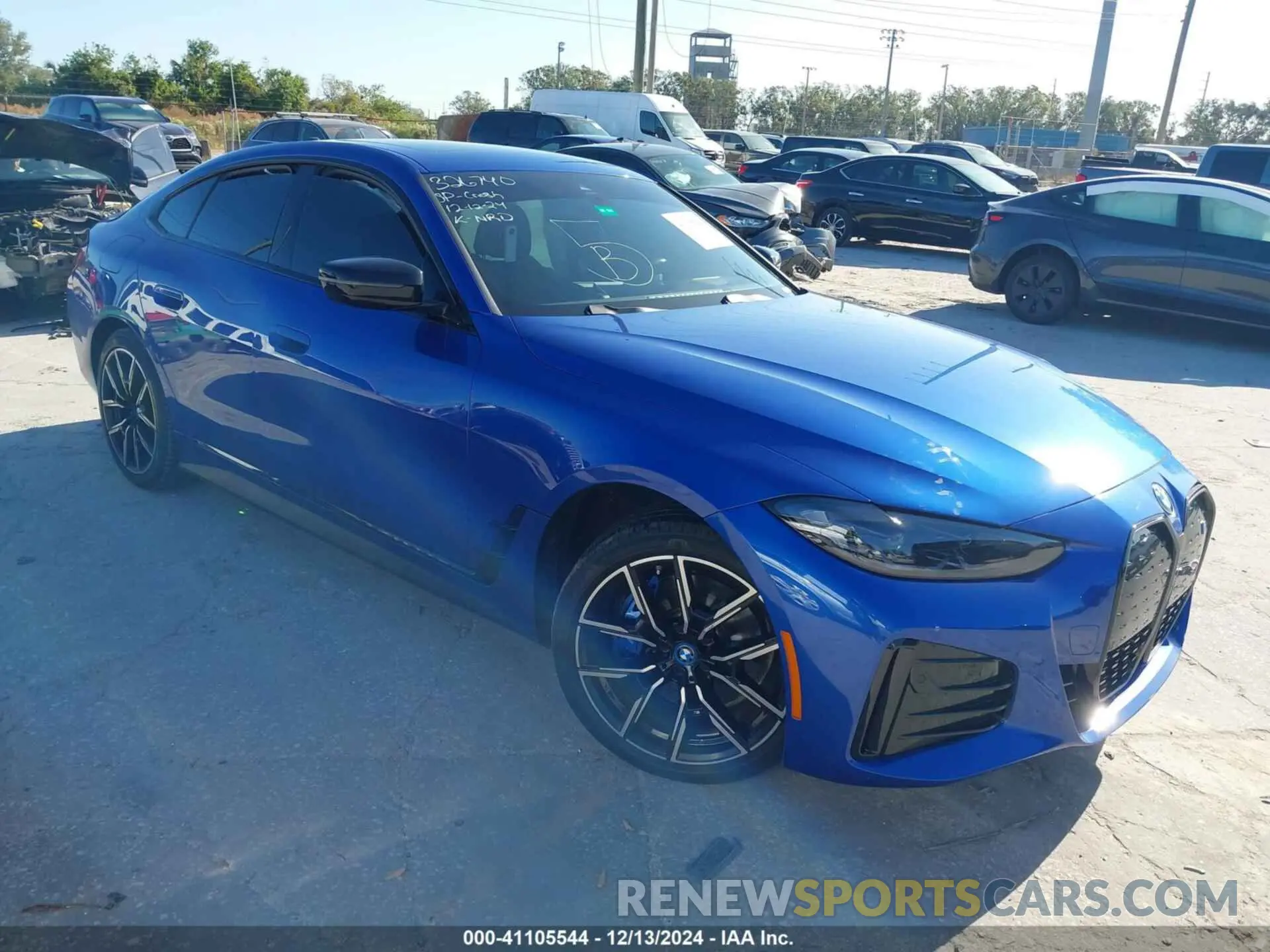 1 Photograph of a damaged car WBY73AW0XPFN43722 BMW I4 2023