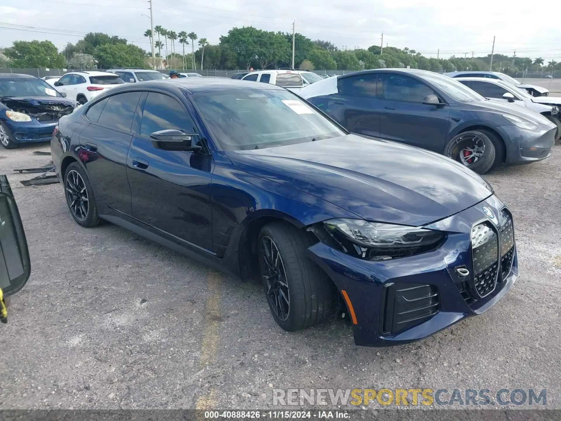 1 Photograph of a damaged car WBY33AW03RFR93715 BMW I4 2024