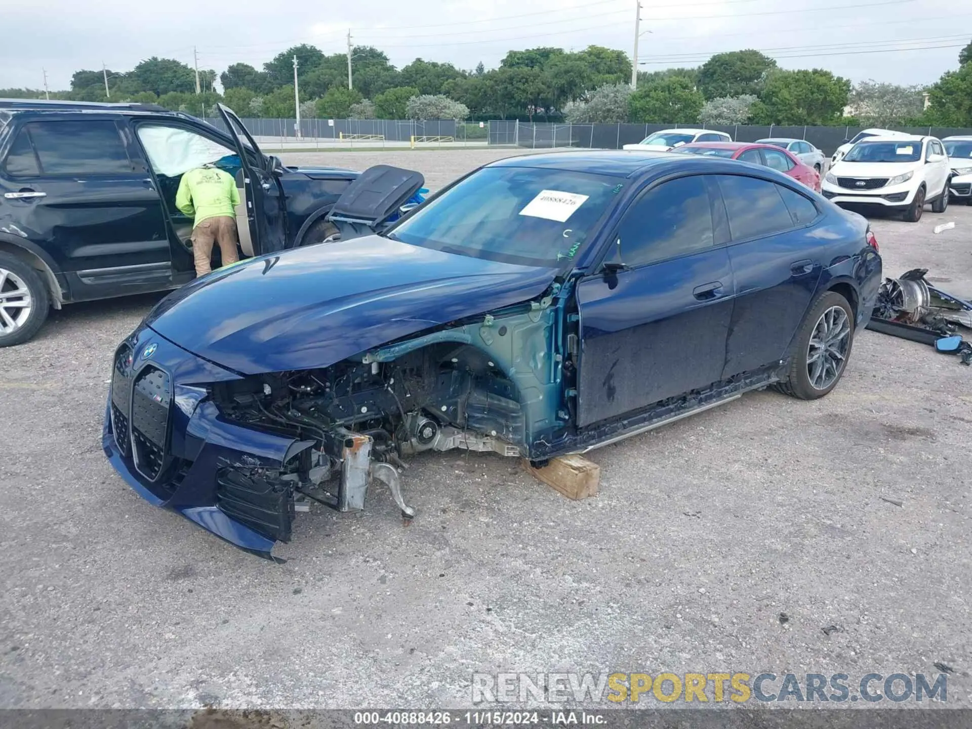 2 Photograph of a damaged car WBY33AW03RFR93715 BMW I4 2024