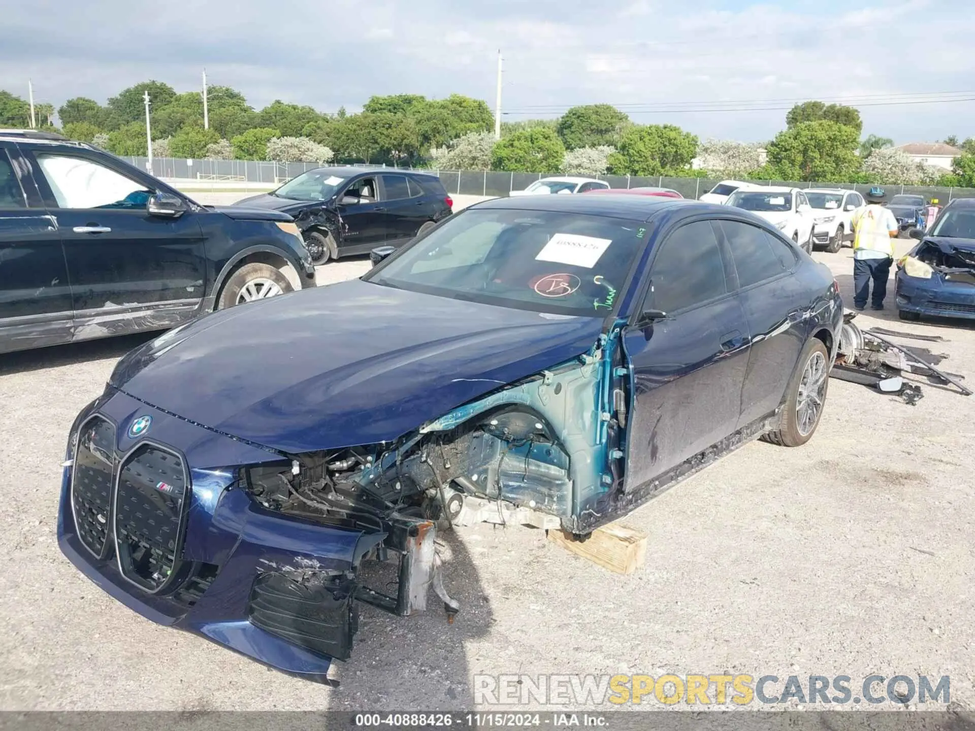 6 Photograph of a damaged car WBY33AW03RFR93715 BMW I4 2024