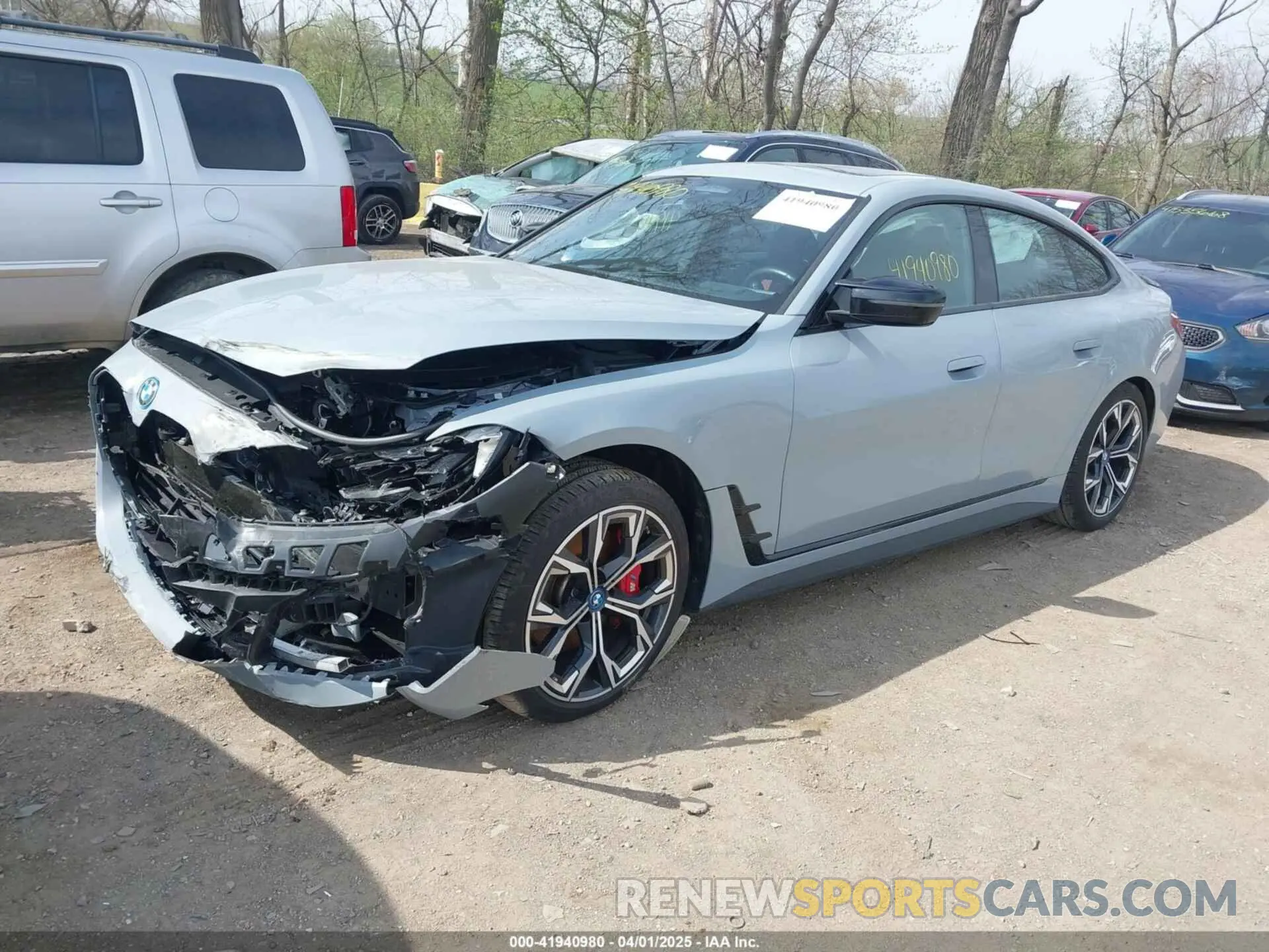 2 Photograph of a damaged car WBY33AW04RFS12149 BMW I4 2024