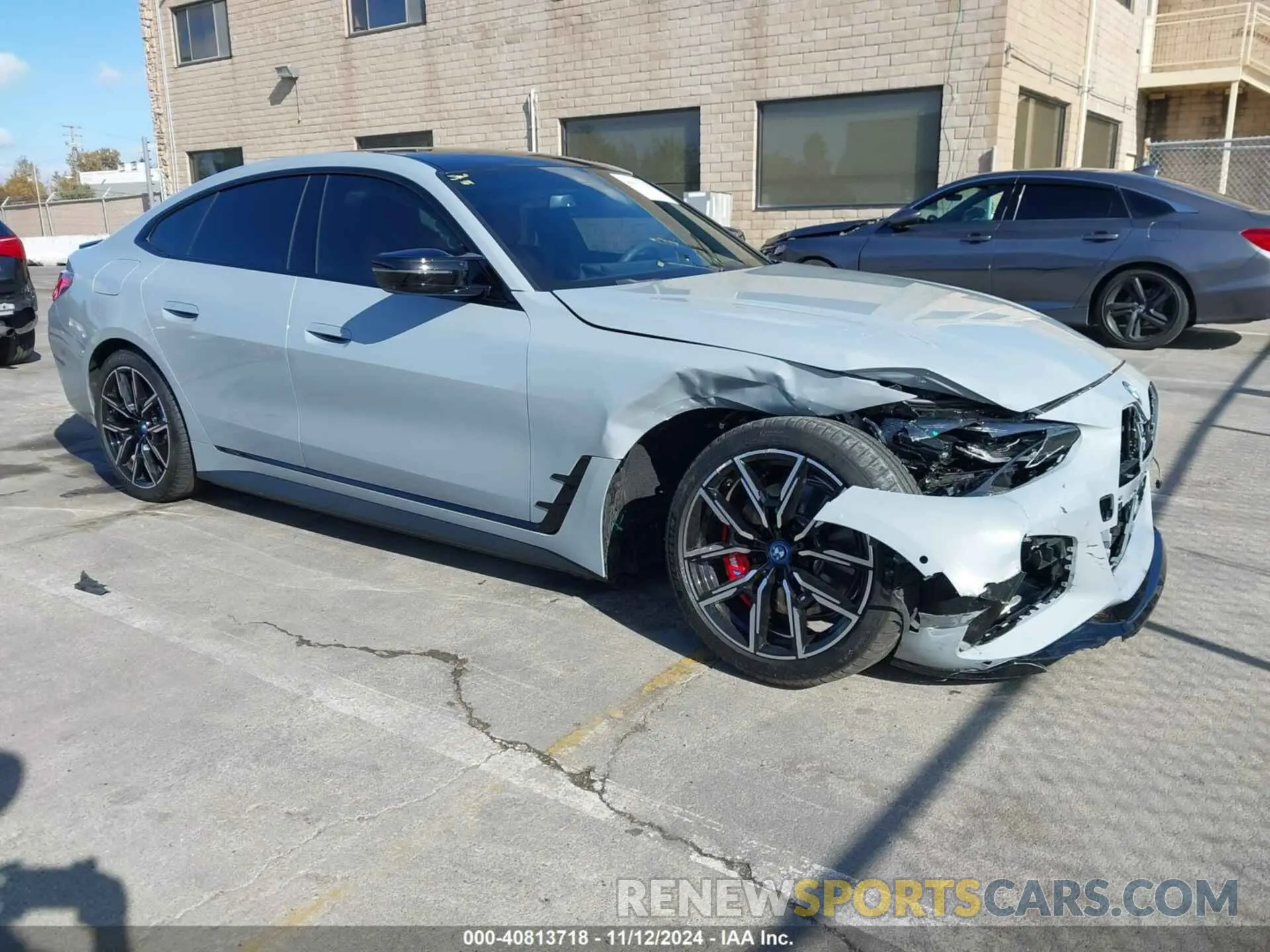 1 Photograph of a damaged car WBY33AW05RFS38467 BMW I4 2024