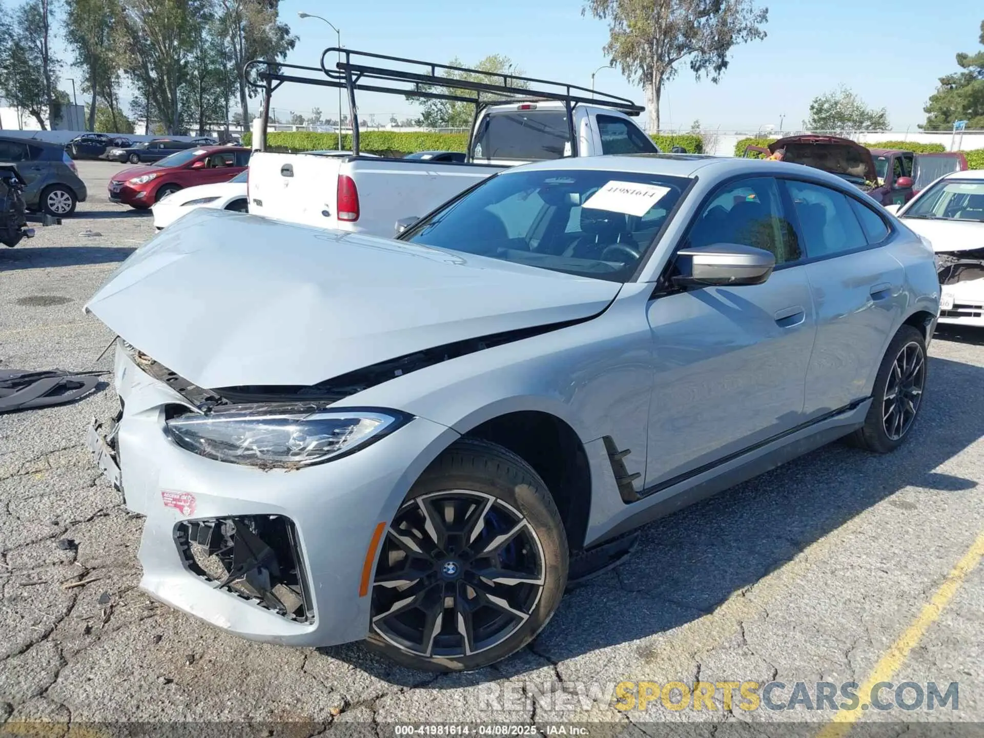 2 Photograph of a damaged car WBY33AW06RFS45489 BMW I4 2024