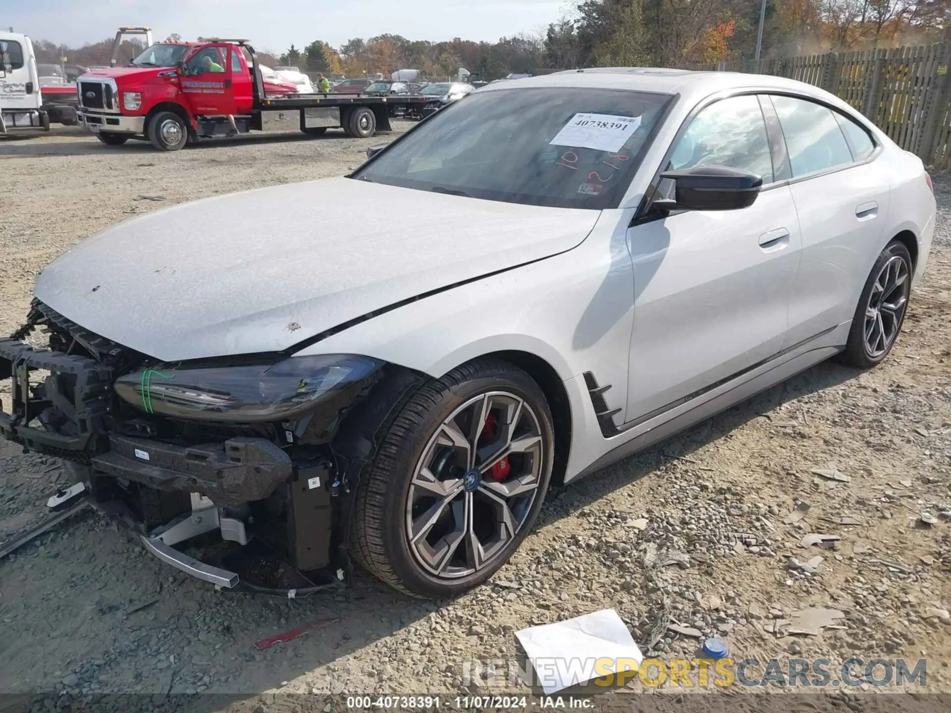 2 Photograph of a damaged car WBY33AW0XRFS32180 BMW I4 2024