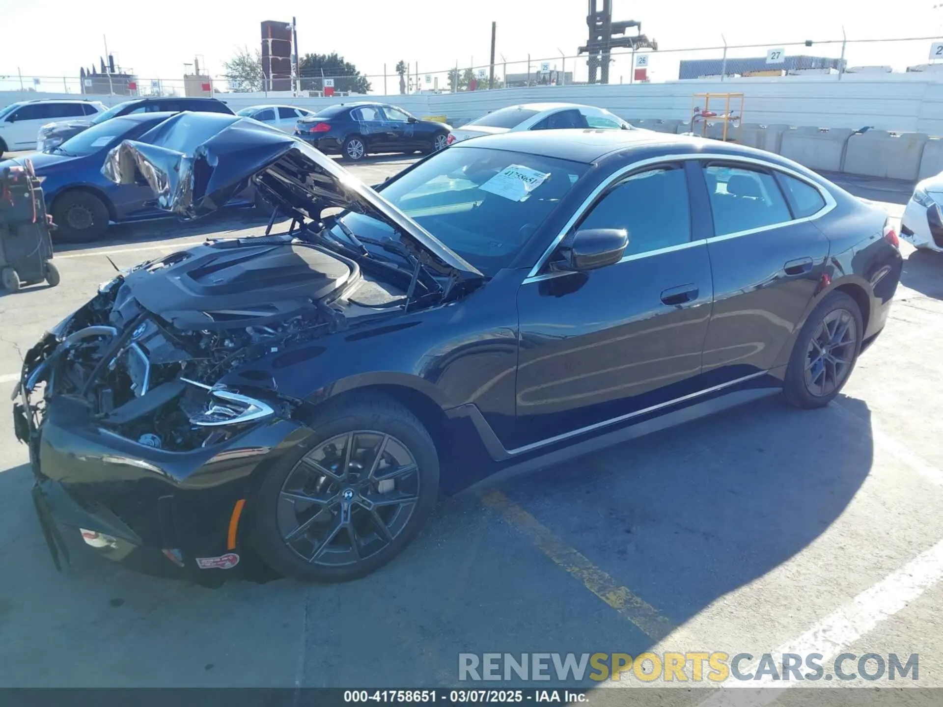 2 Photograph of a damaged car WBY43AW00RFR88363 BMW I4 2024