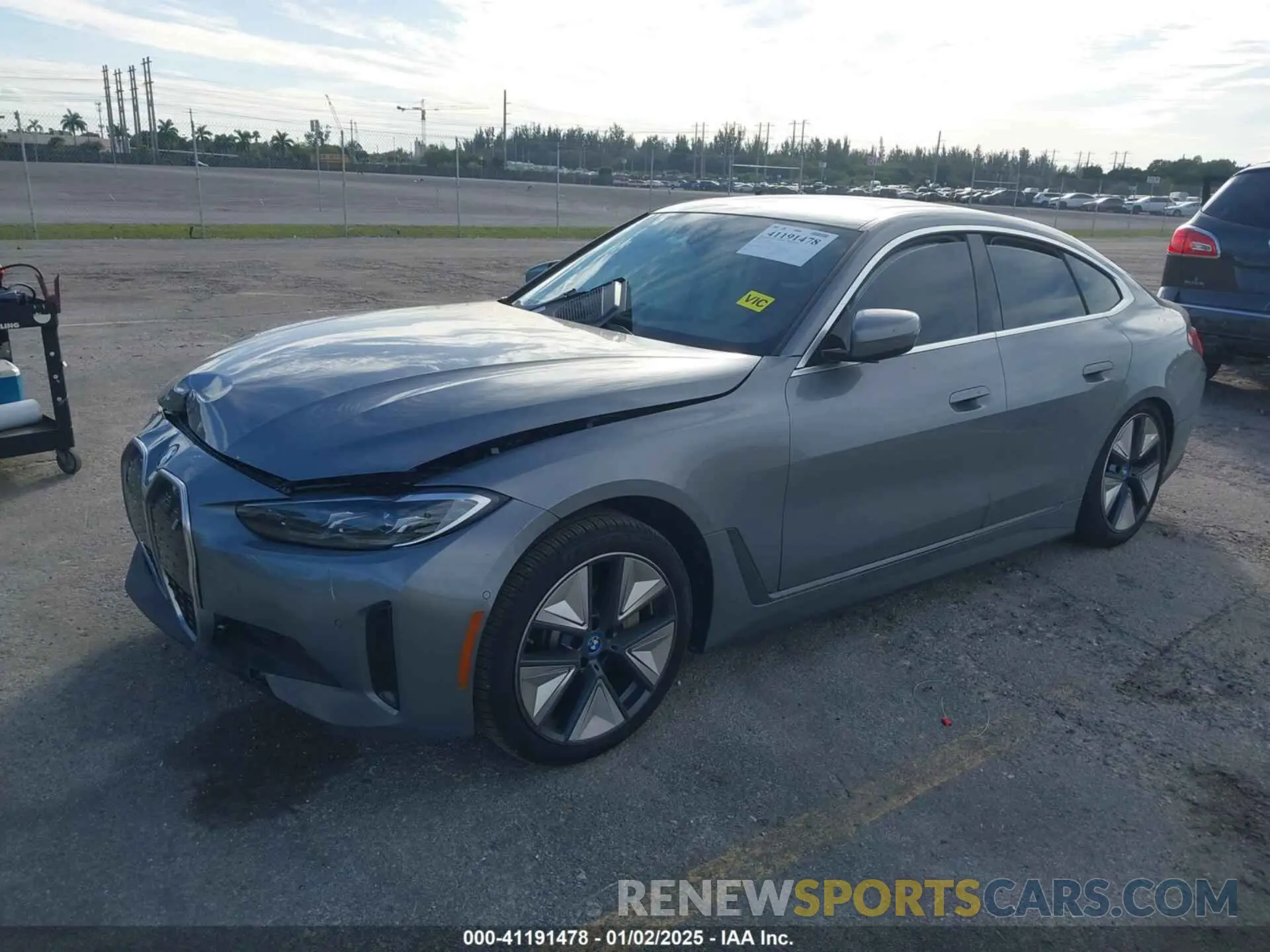 2 Photograph of a damaged car WBY43AW00RFT13208 BMW I4 2024
