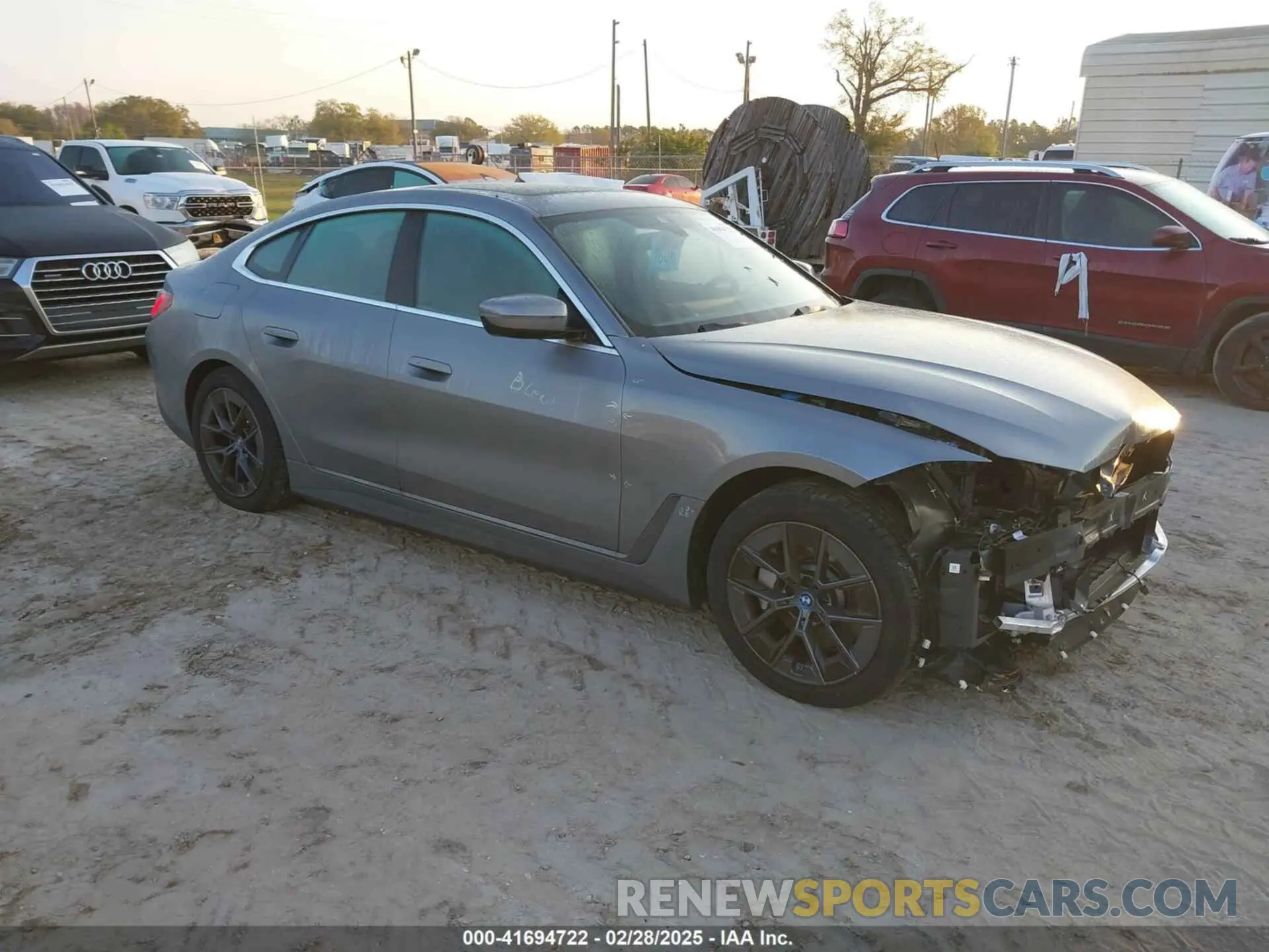 1 Photograph of a damaged car WBY43AW02RFT14568 BMW I4 2024