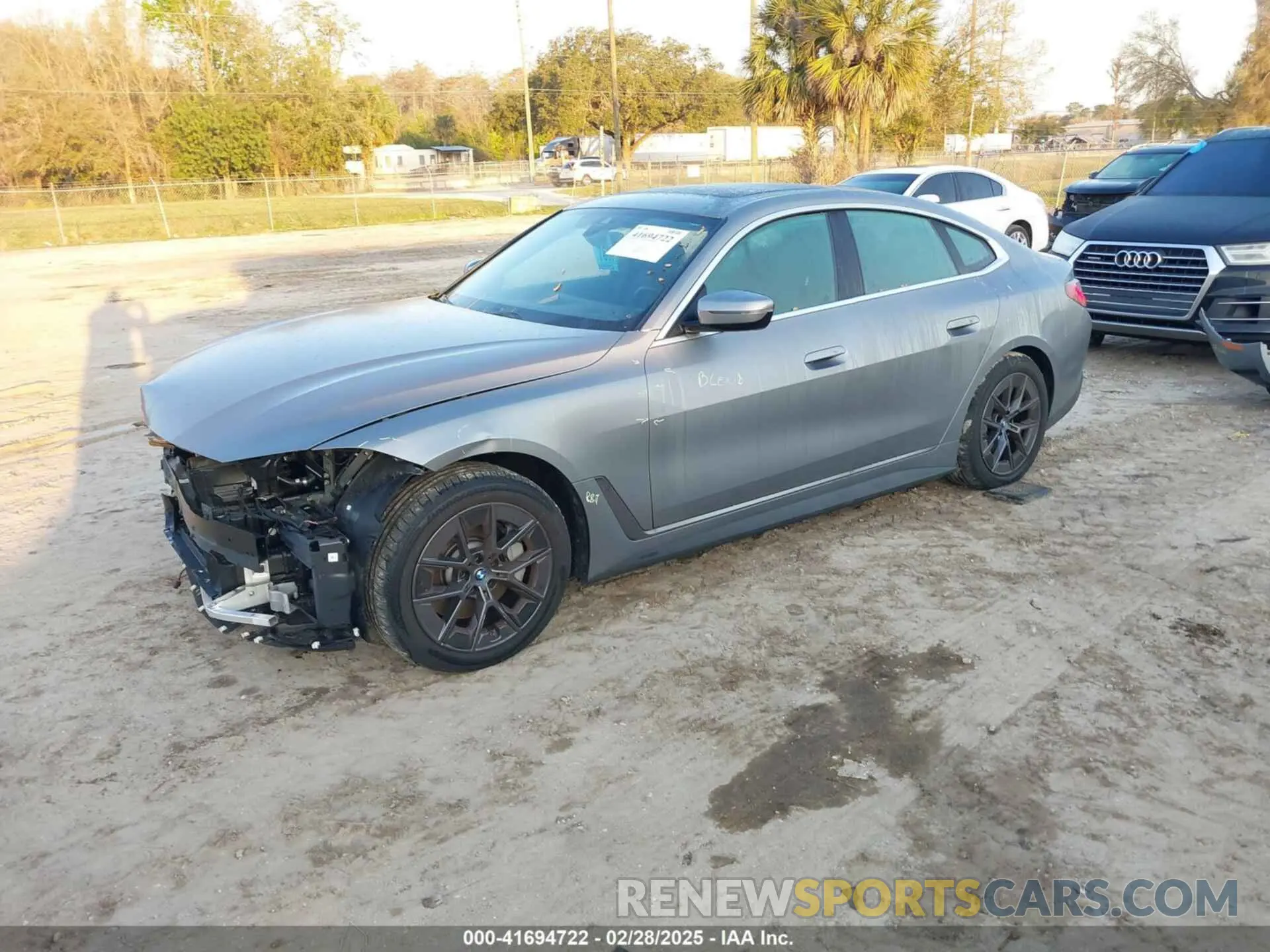 2 Photograph of a damaged car WBY43AW02RFT14568 BMW I4 2024