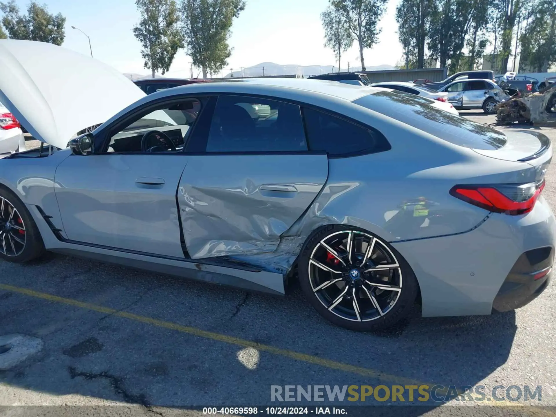 6 Photograph of a damaged car WBY43AW04RFR51543 BMW I4 2024