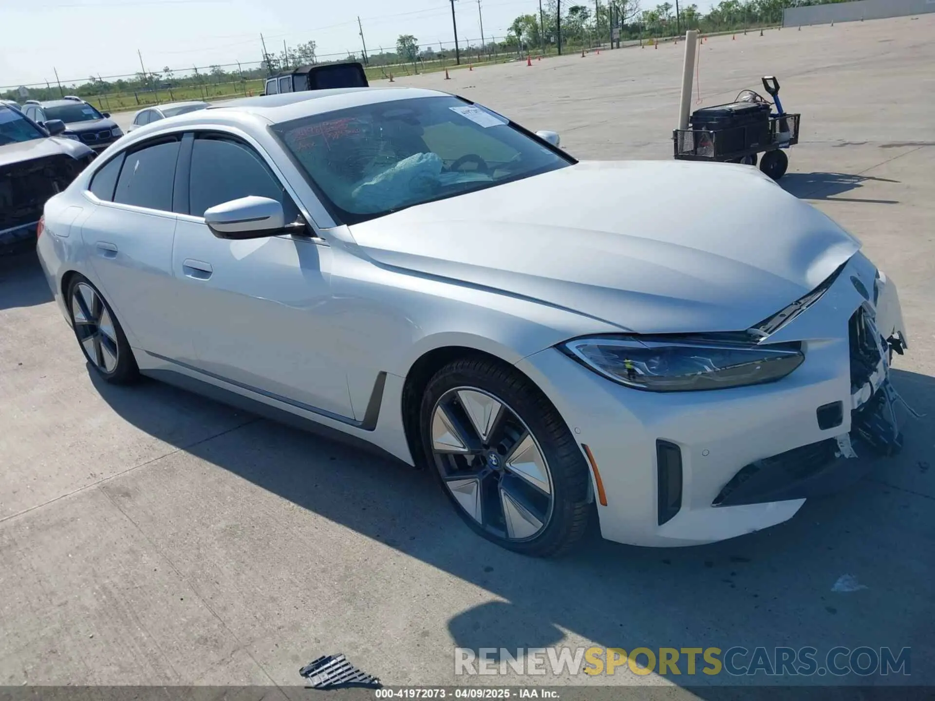 1 Photograph of a damaged car WBY43AW04RFT05953 BMW I4 2024