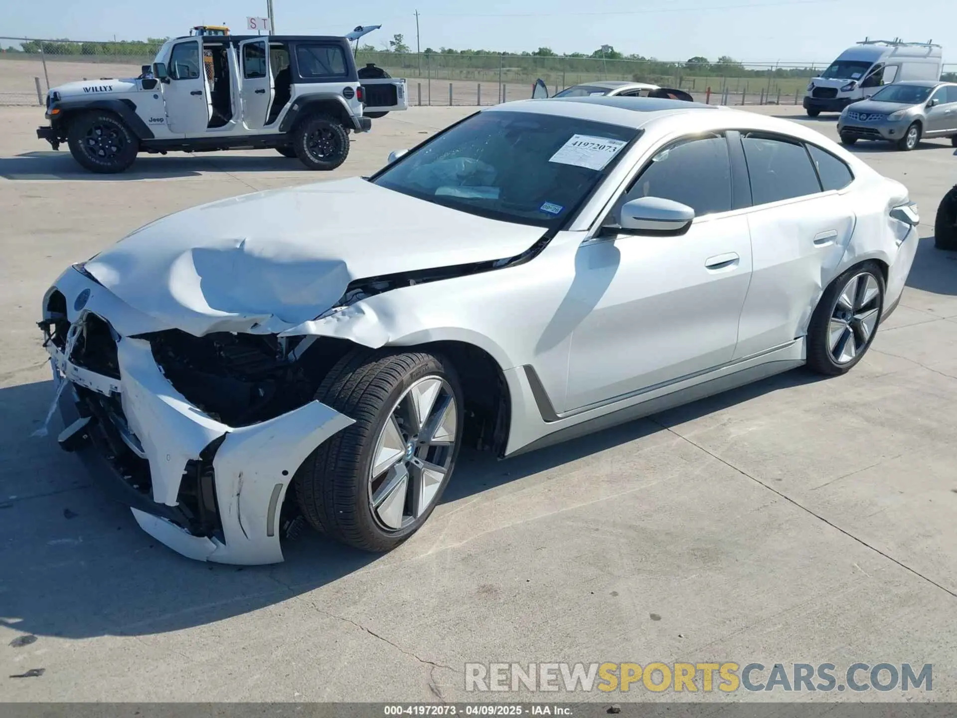 2 Photograph of a damaged car WBY43AW04RFT05953 BMW I4 2024