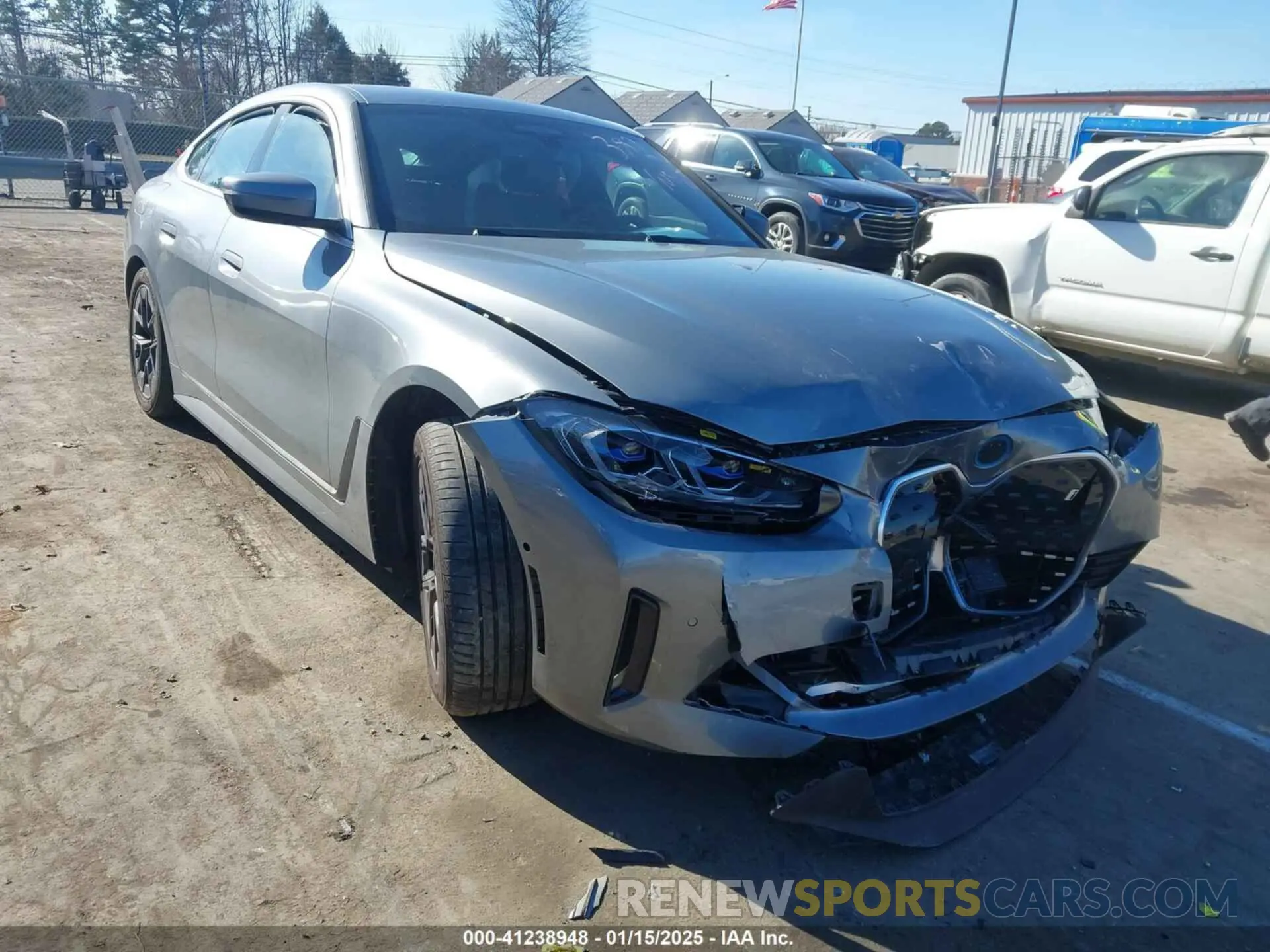 1 Photograph of a damaged car WBY43AW06RFR93826 BMW I4 2024