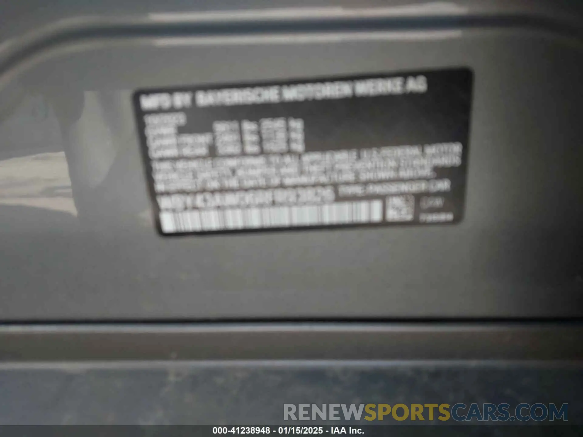 9 Photograph of a damaged car WBY43AW06RFR93826 BMW I4 2024