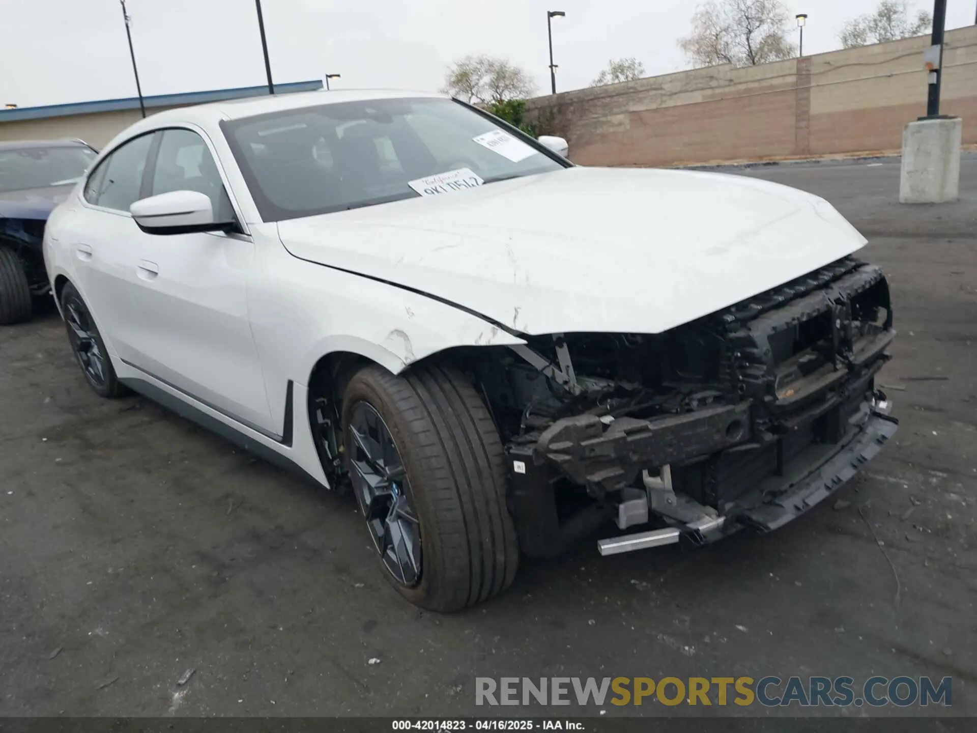 1 Photograph of a damaged car WBY43AW09RFS24379 BMW I4 2024