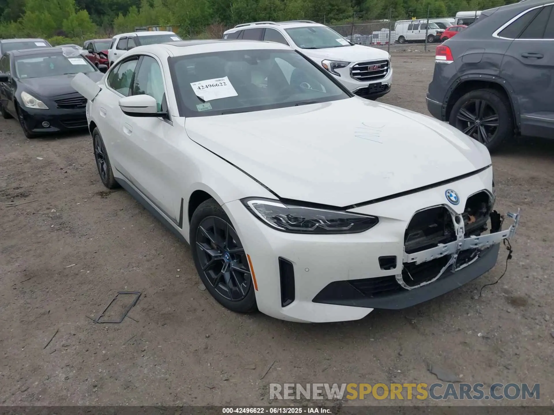 1 Photograph of a damaged car WBY43AW0XRFS64888 BMW I4 2024
