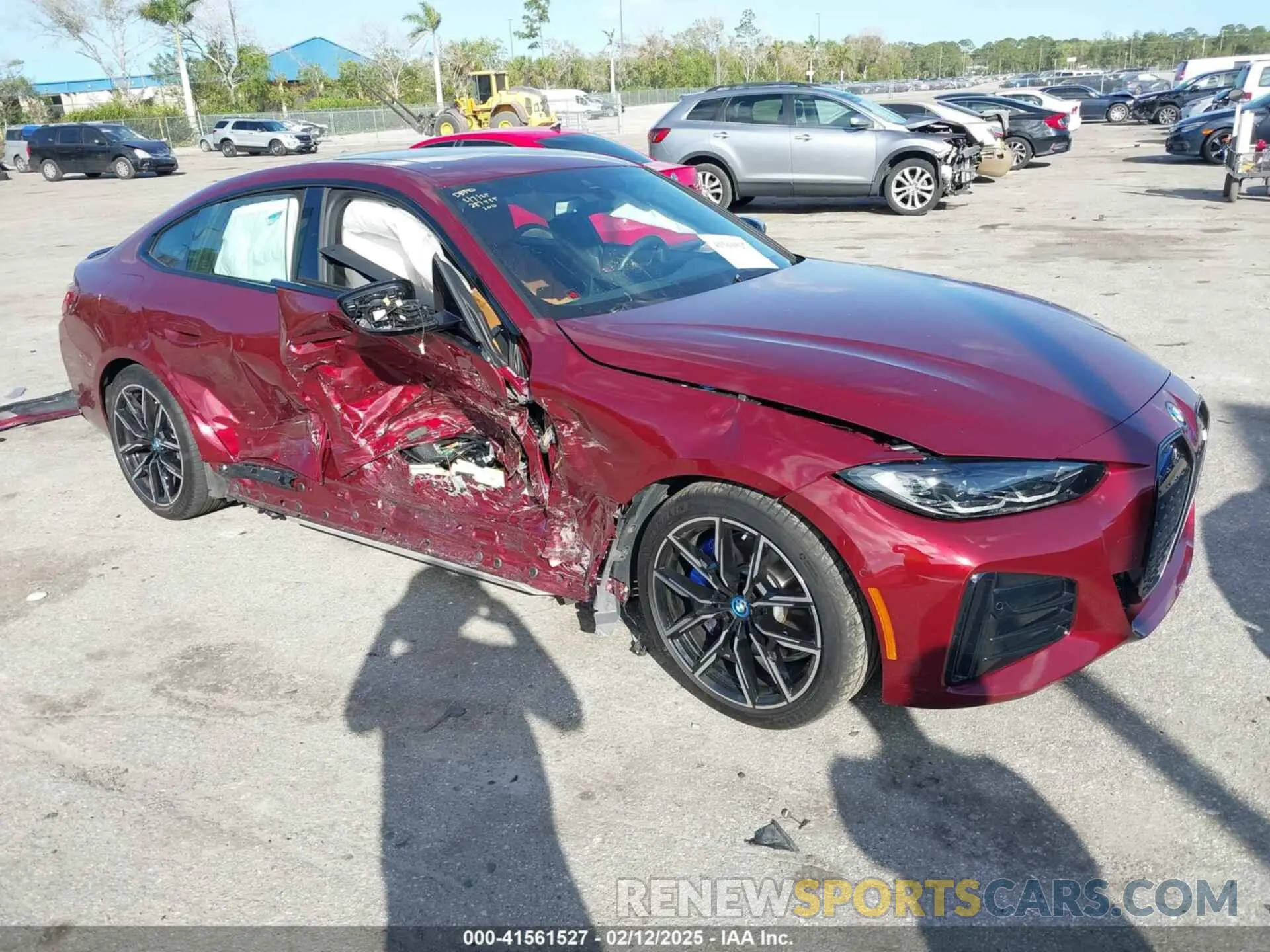 1 Photograph of a damaged car WBY73AW01RFS33462 BMW I4 2024