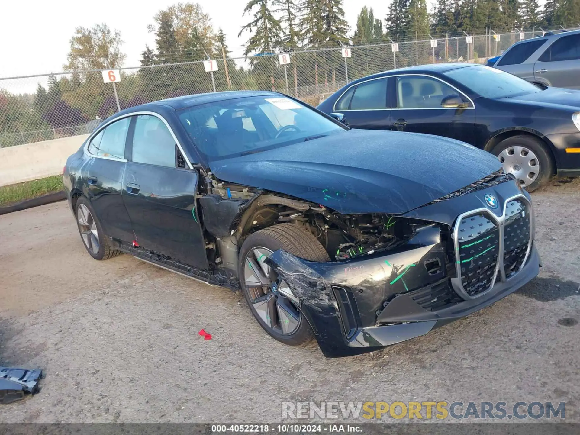 1 Photograph of a damaged car WBY83FB01RFR83502 BMW I4 2024