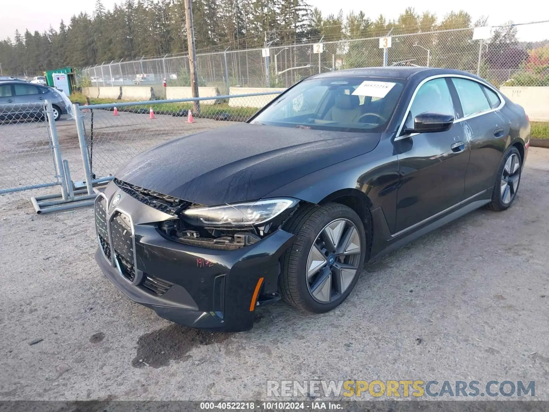 2 Photograph of a damaged car WBY83FB01RFR83502 BMW I4 2024