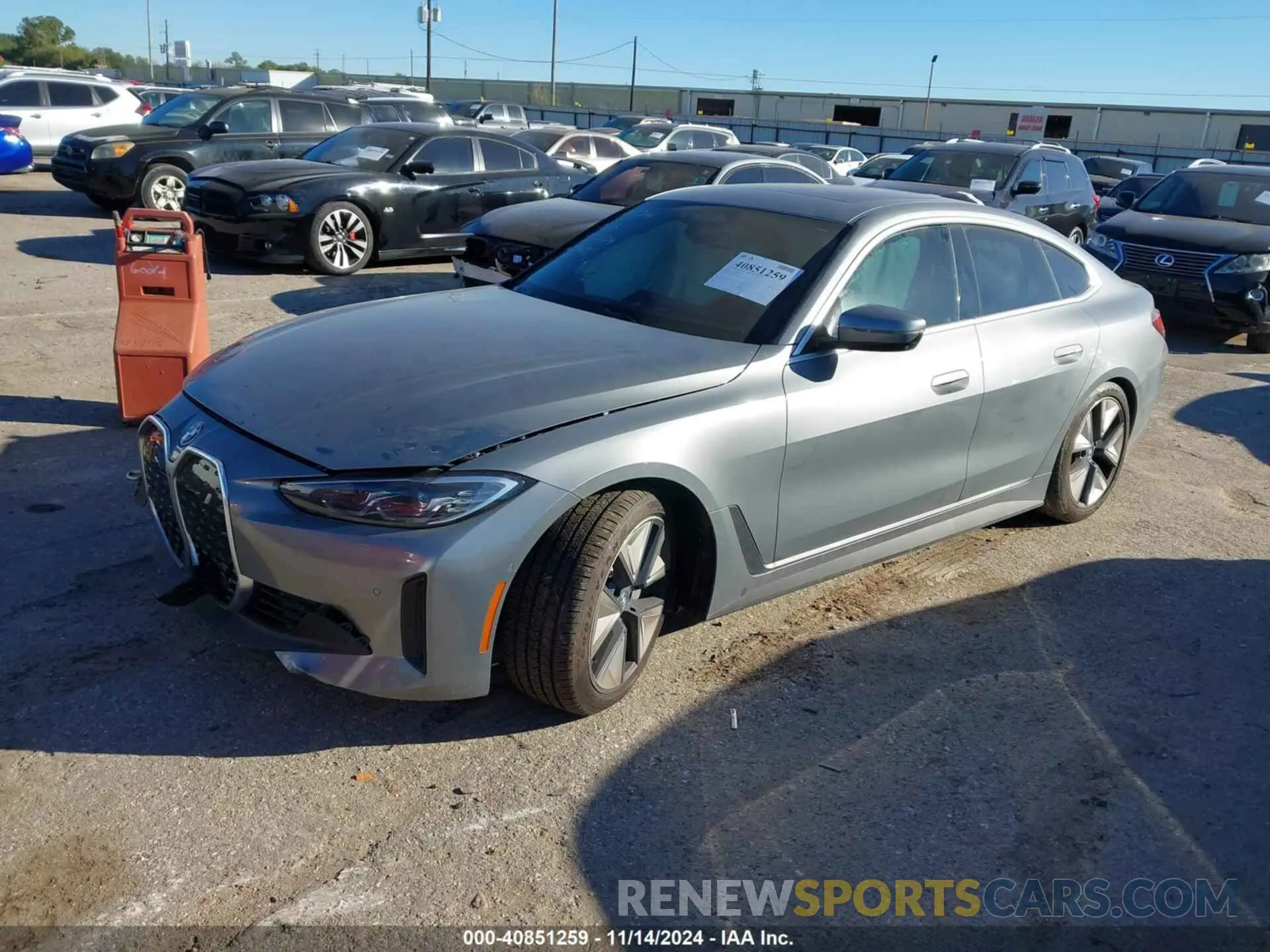 2 Photograph of a damaged car WBY83FB02RFT17491 BMW I4 2024