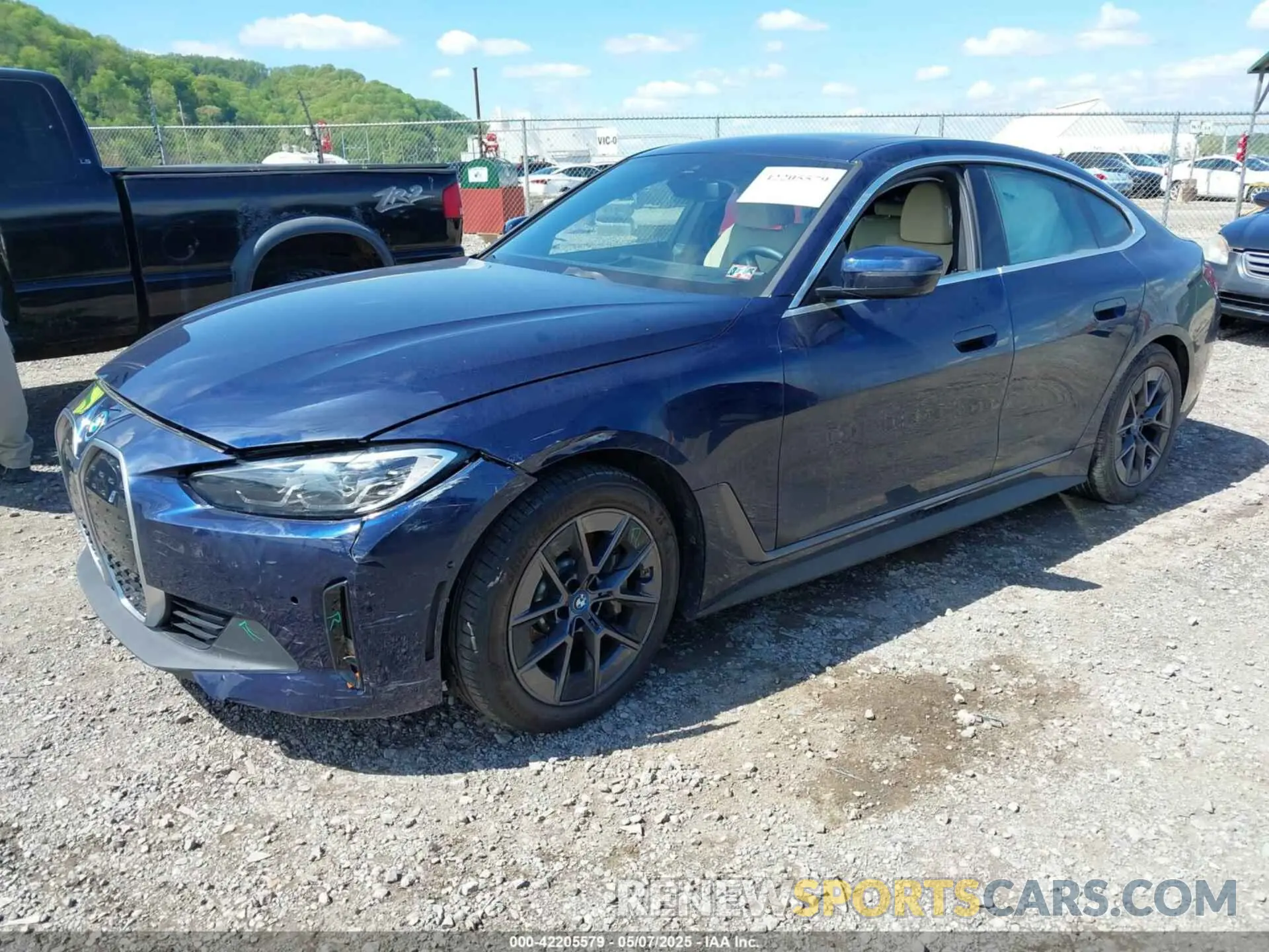 2 Photograph of a damaged car WBY83FB06RFS78758 BMW I4 2024