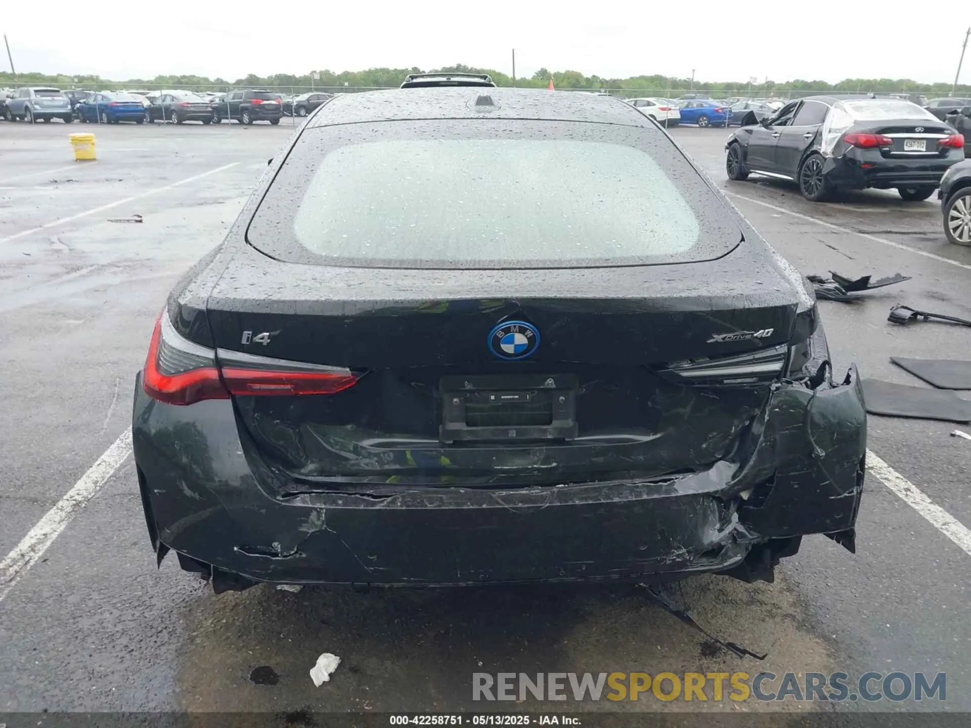 6 Photograph of a damaged car WBY83FB07RFT10939 BMW I4 2024