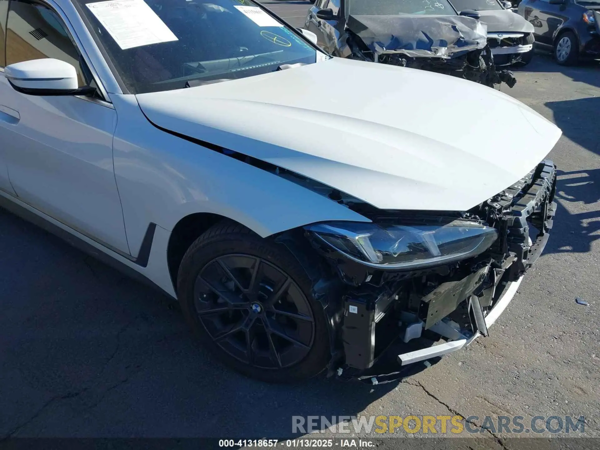 1 Photograph of a damaged car WBY23HD07SFT87881 BMW I4 2025