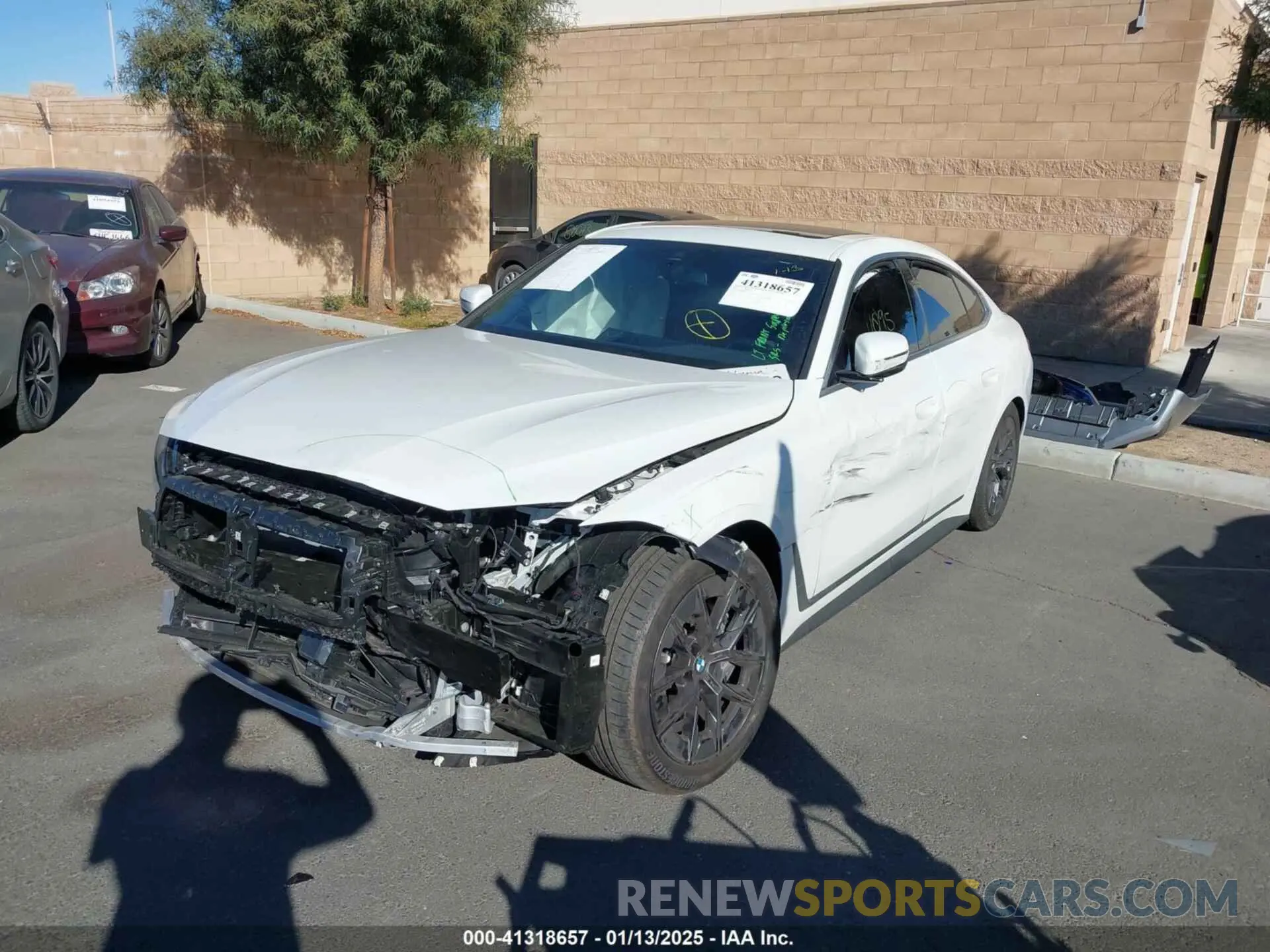 2 Photograph of a damaged car WBY23HD07SFT87881 BMW I4 2025