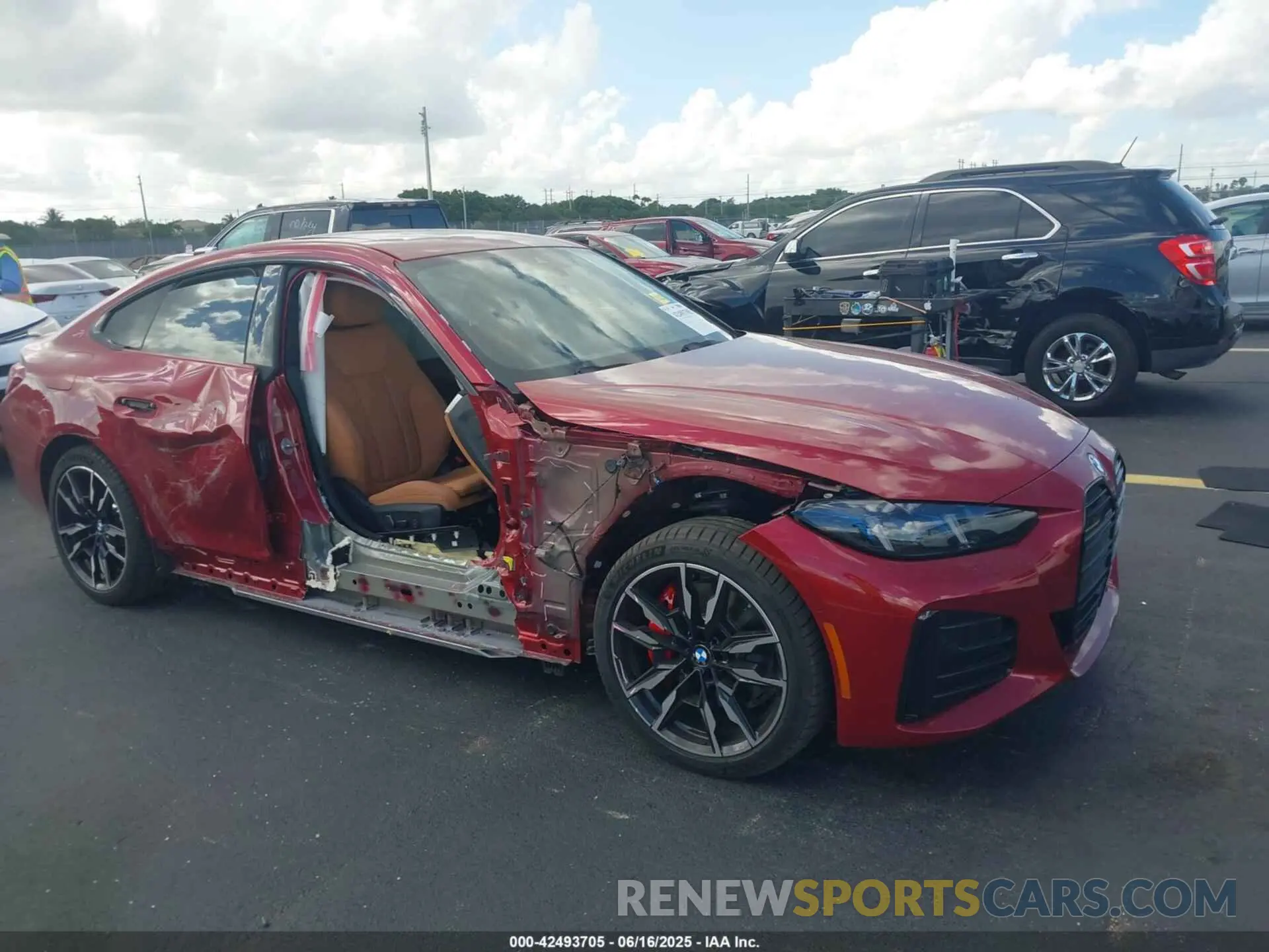 1 Photograph of a damaged car WBY33HD01SFU21074 BMW I4 2025