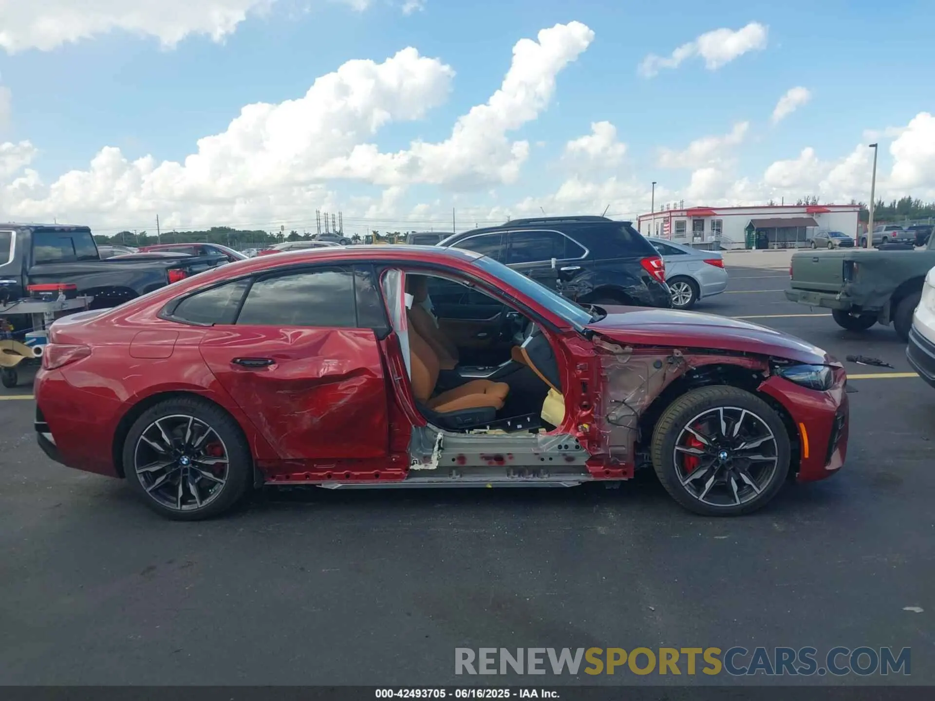 14 Photograph of a damaged car WBY33HD01SFU21074 BMW I4 2025