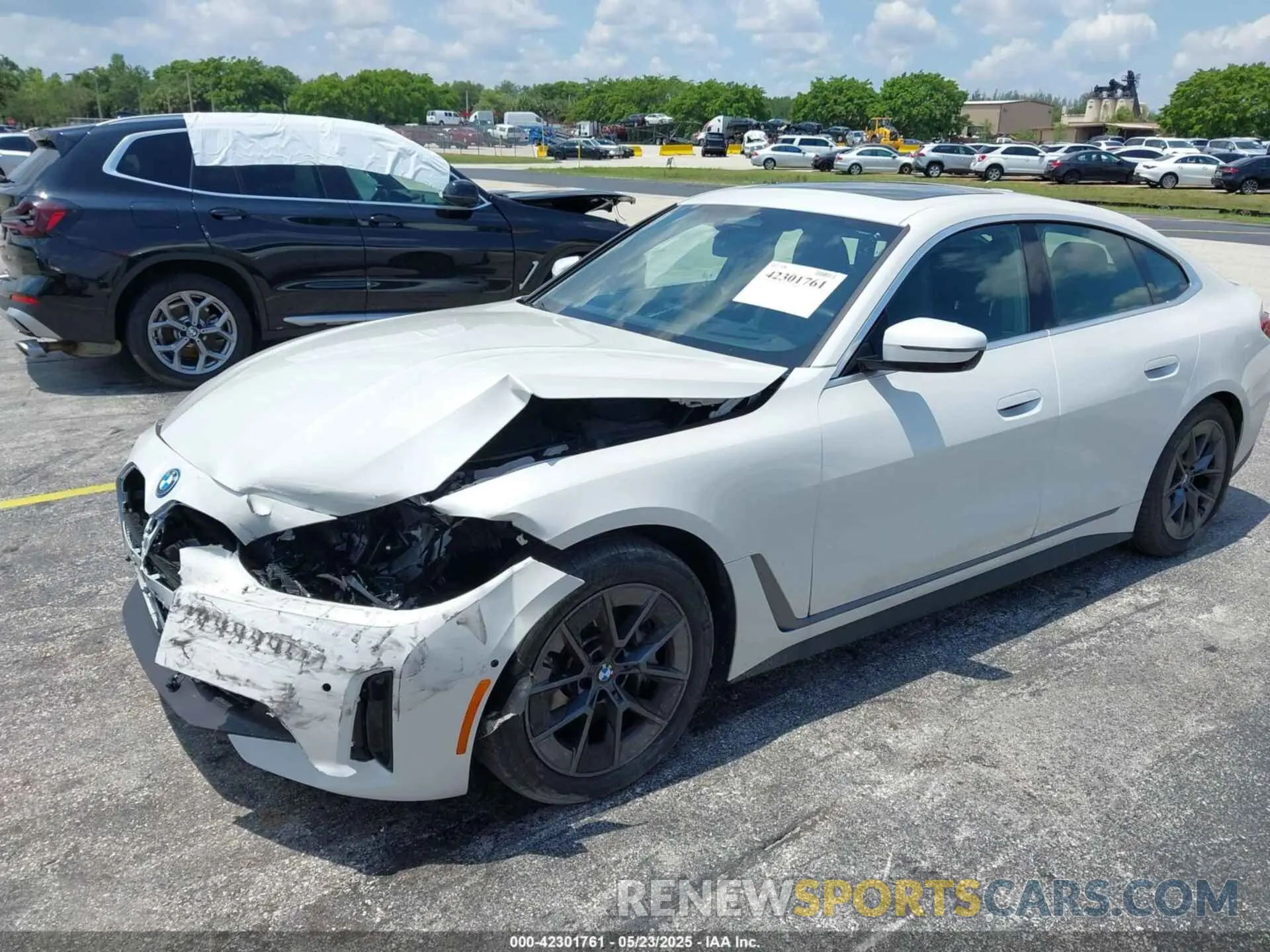 2 Photograph of a damaged car WBY43HD0XSFT98768 BMW I4 2025